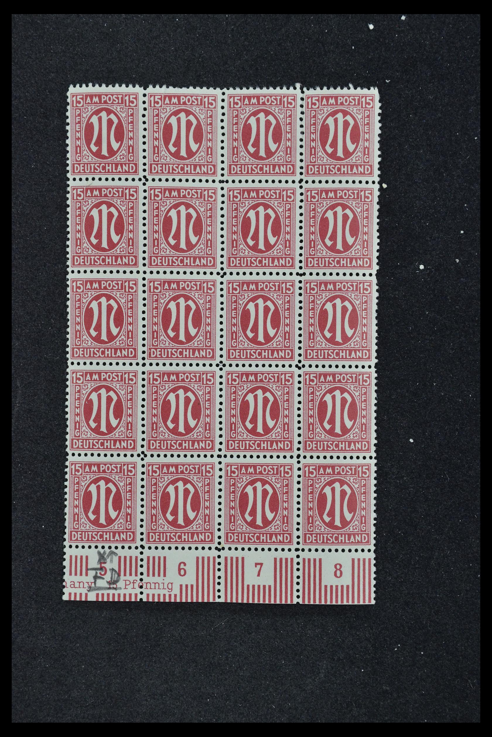 33144 060 - Stamp collection 33144 Germany British-American Zone 1945-1946.