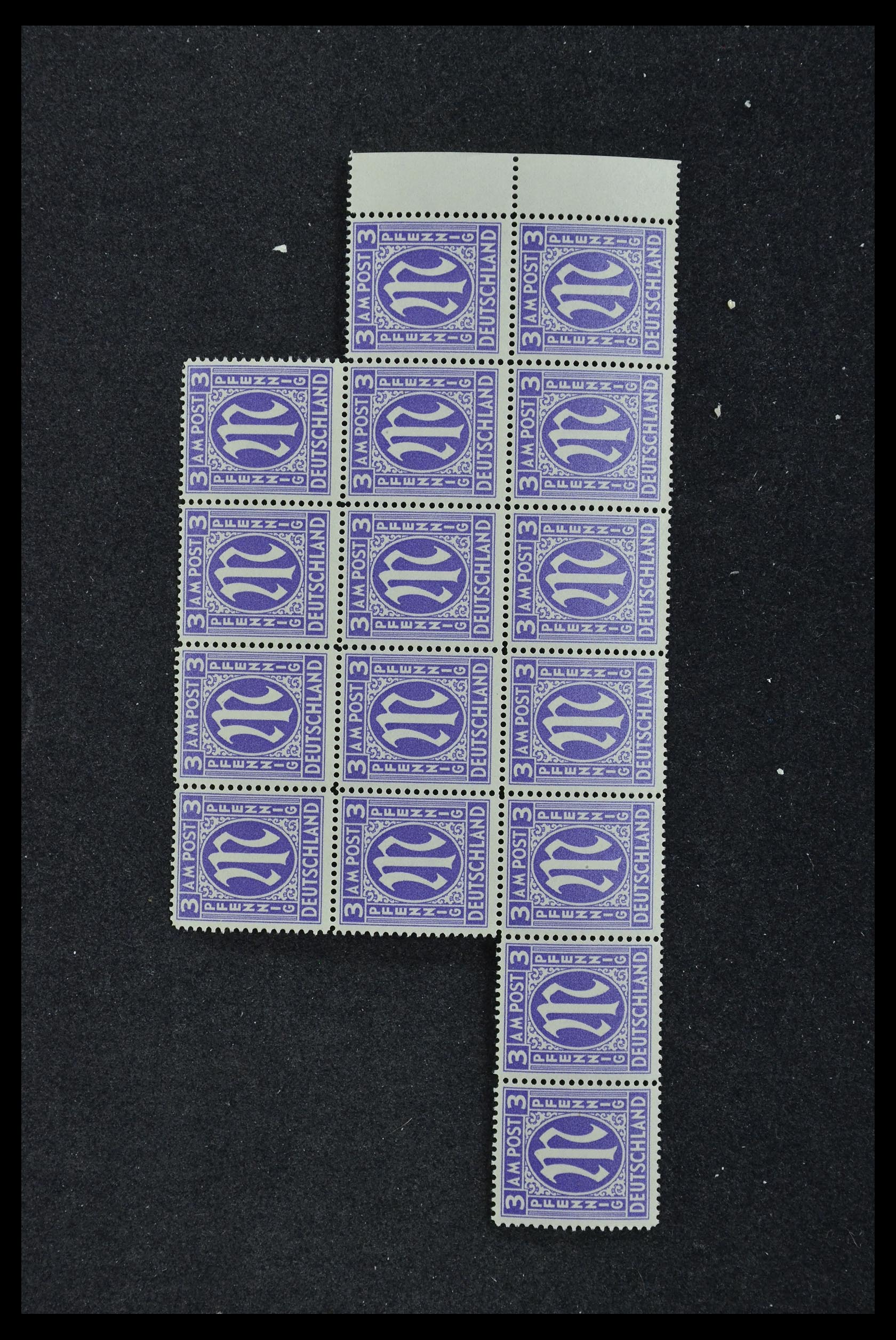 33144 061 - Stamp collection 33144 Germany British-American Zone 1945-1946.