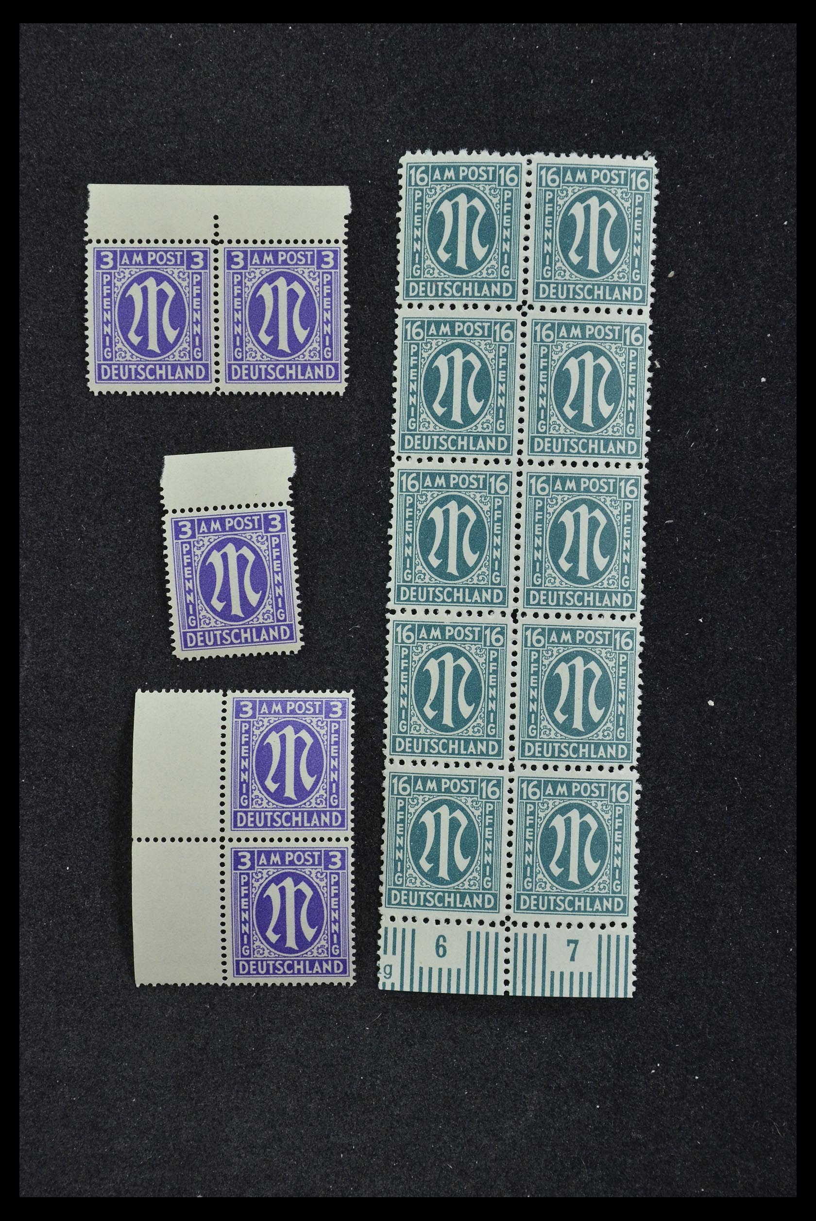 33144 062 - Stamp collection 33144 Germany British-American Zone 1945-1946.