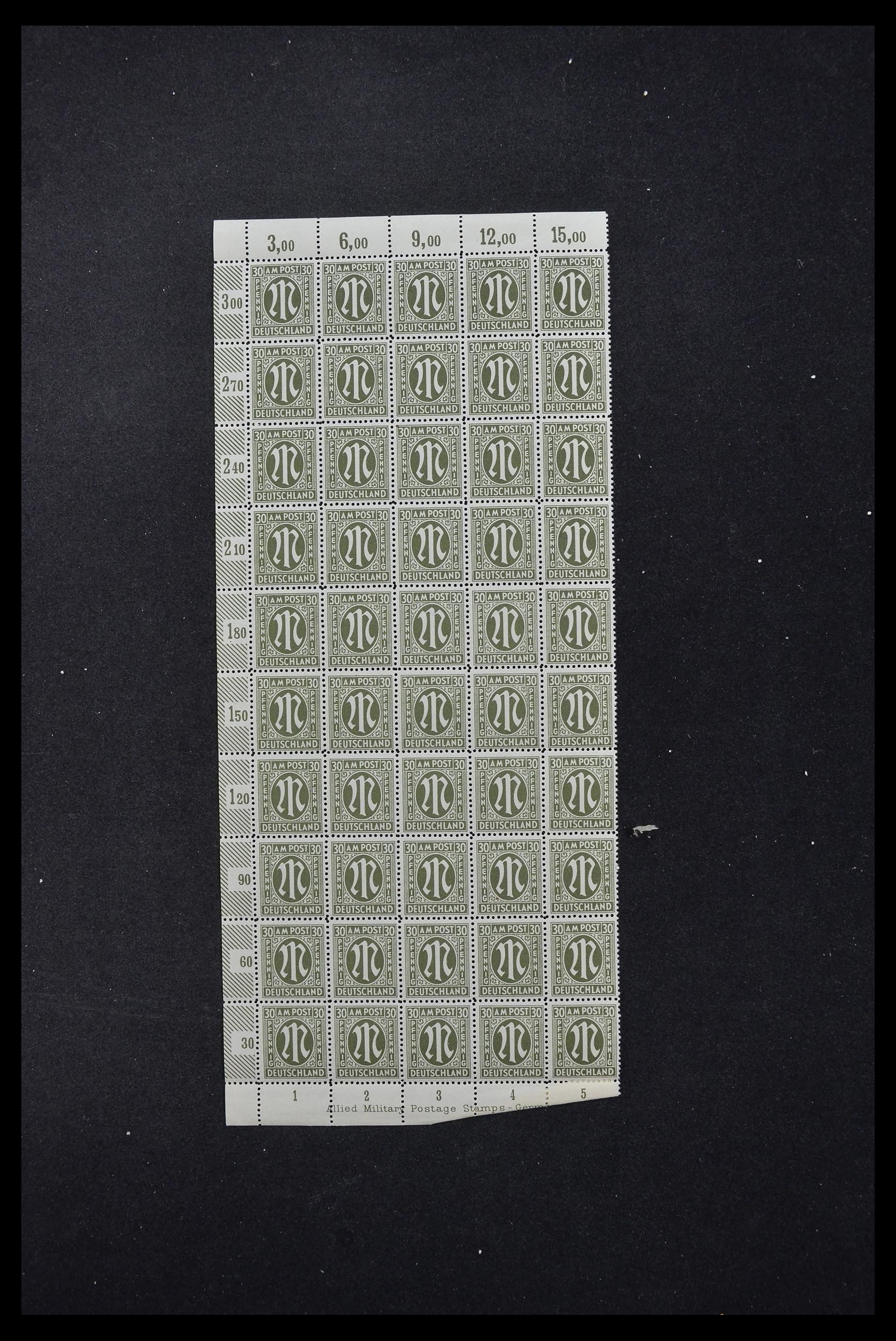 33144 064 - Stamp collection 33144 Germany British-American Zone 1945-1946.