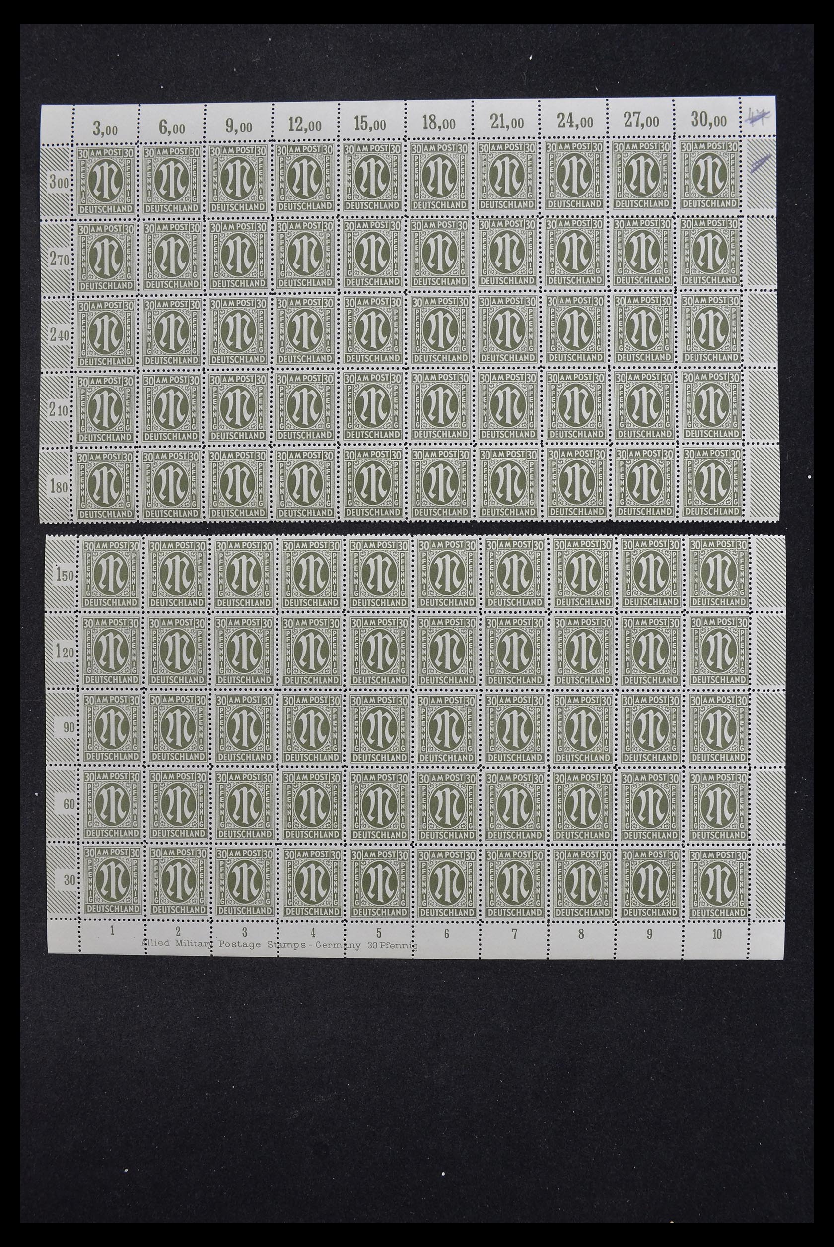 33144 066 - Stamp collection 33144 Germany British-American Zone 1945-1946.