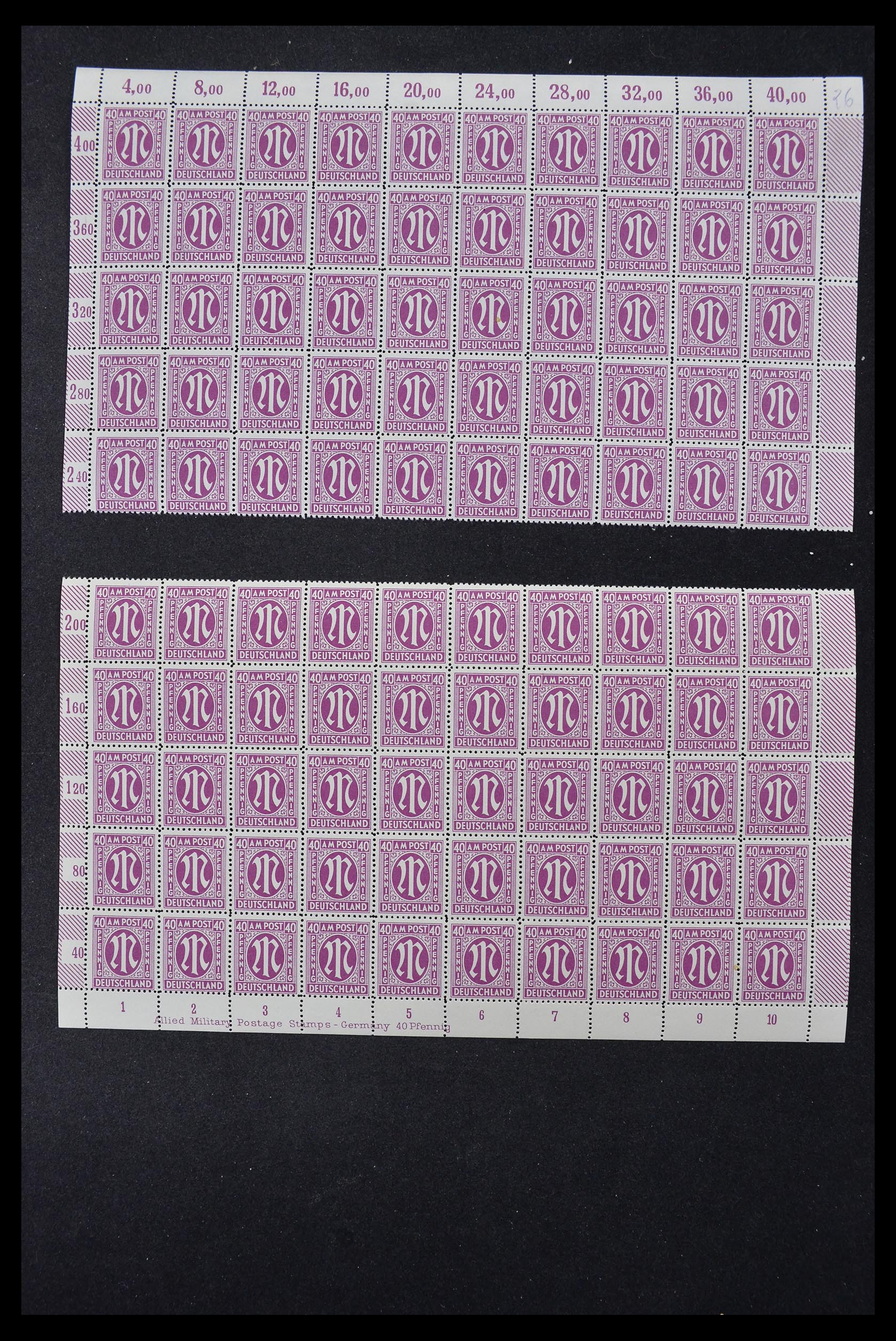 33144 067 - Stamp collection 33144 Germany British-American Zone 1945-1946.