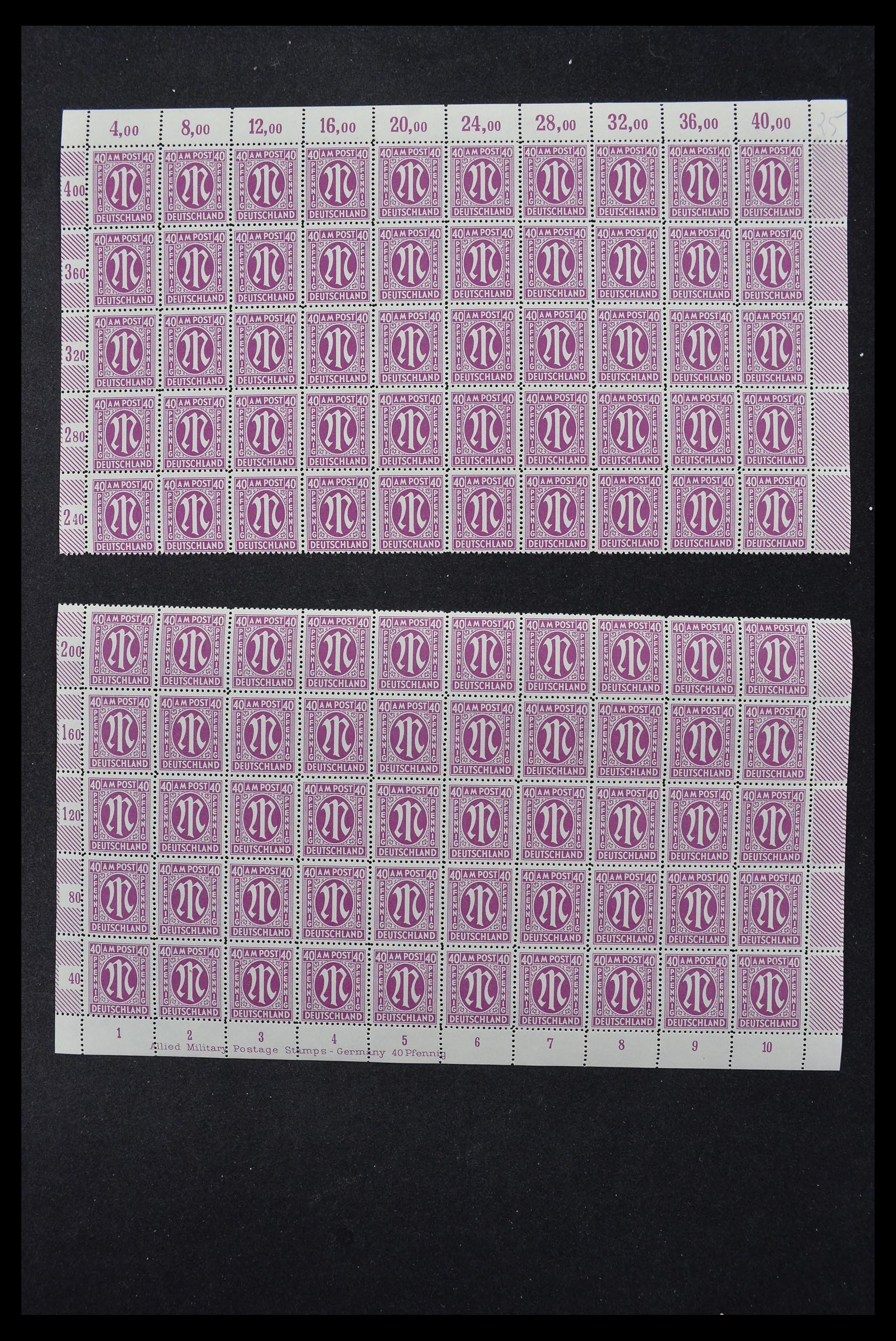 33144 068 - Stamp collection 33144 Germany British-American Zone 1945-1946.
