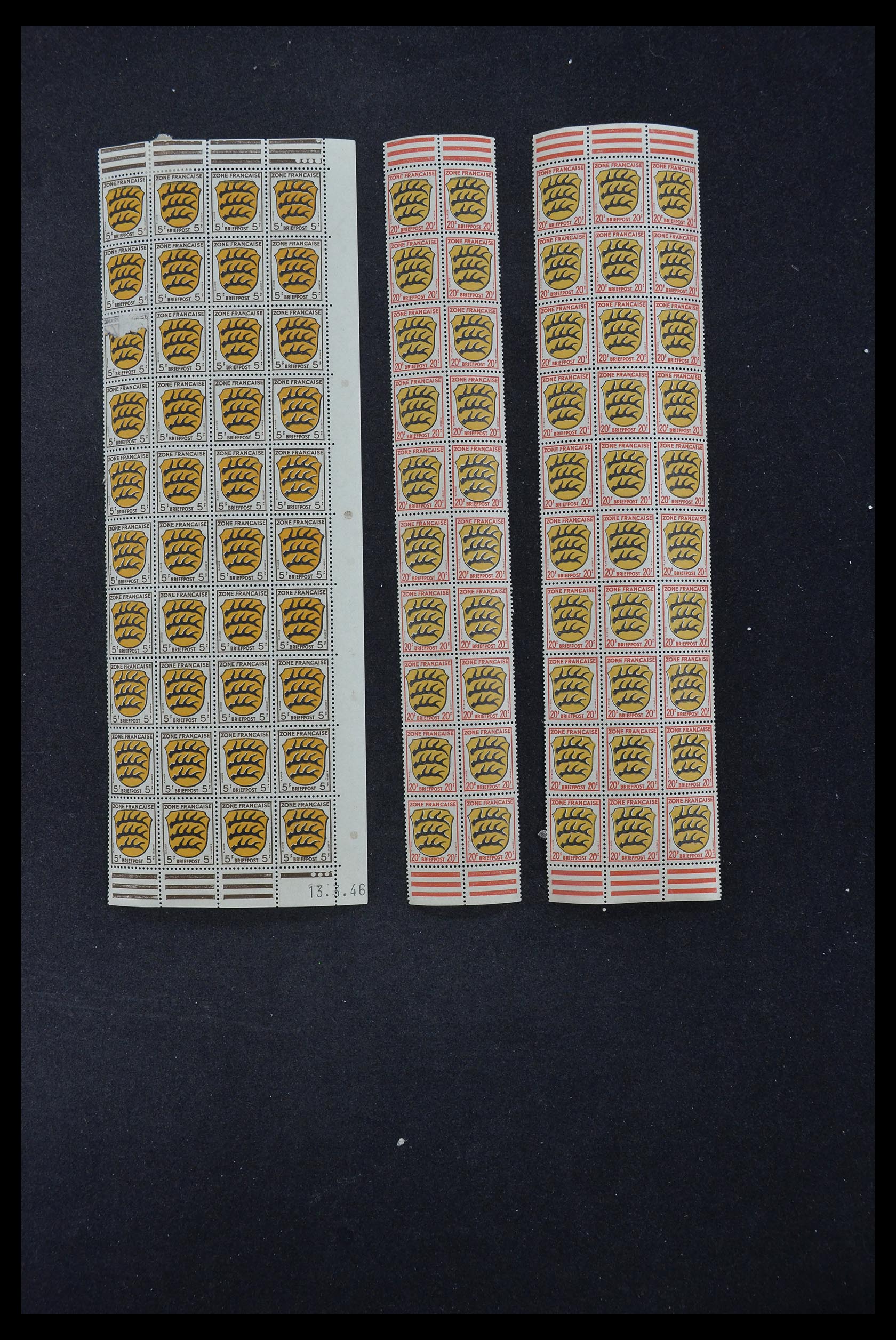 33144 072 - Stamp collection 33144 Germany British-American Zone 1945-1946.