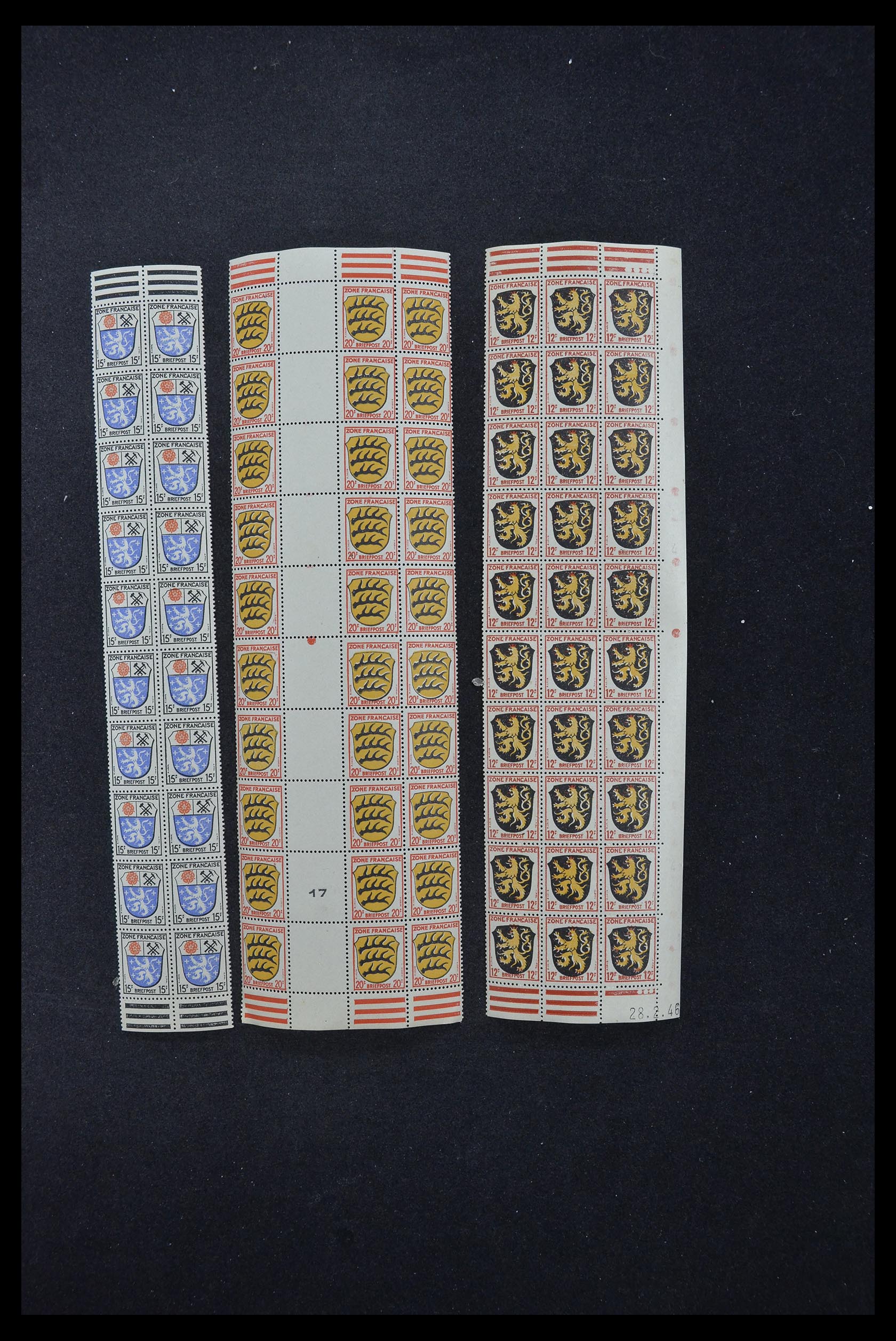 33144 075 - Stamp collection 33144 Germany British-American Zone 1945-1946.