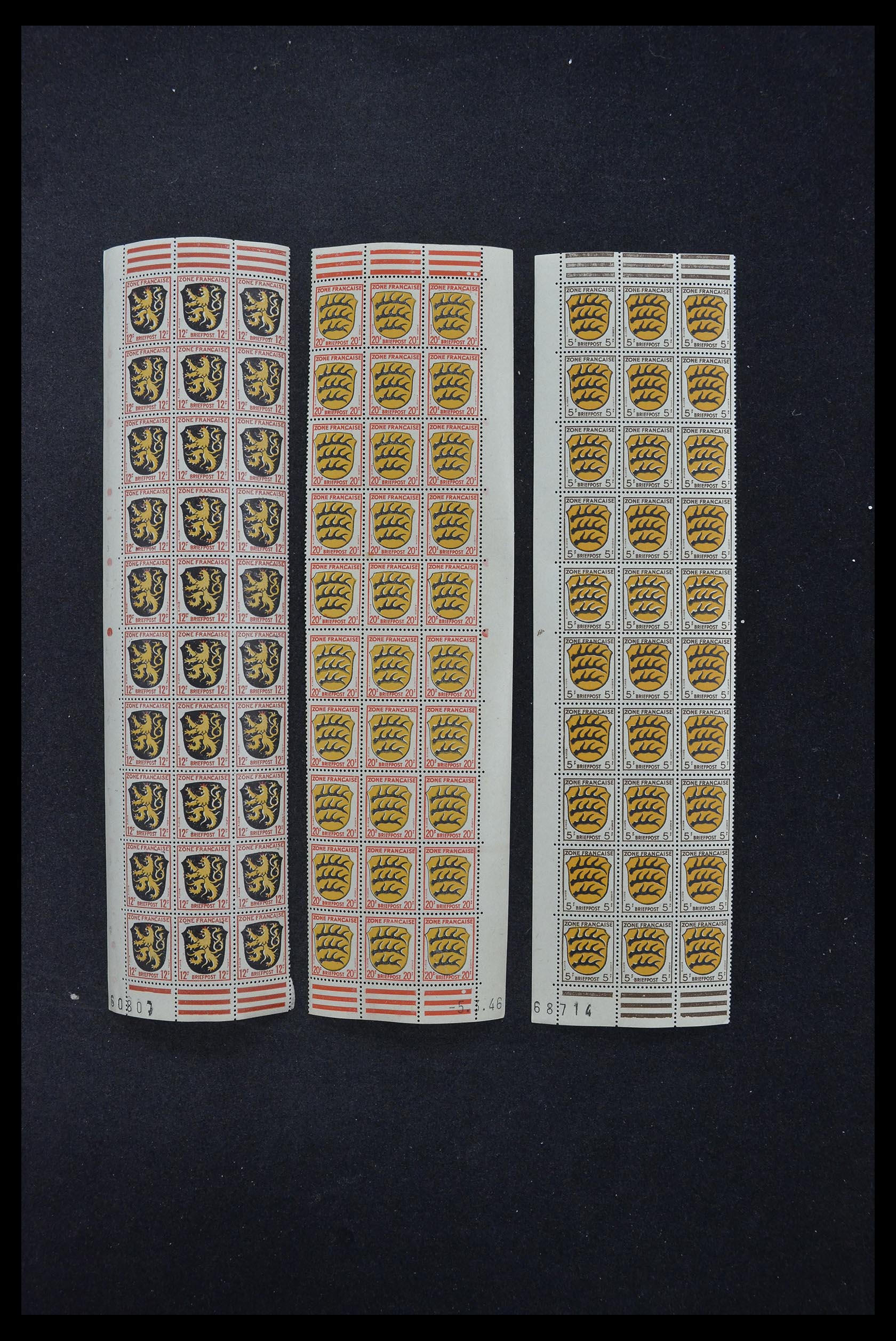 33144 076 - Stamp collection 33144 Germany British-American Zone 1945-1946.