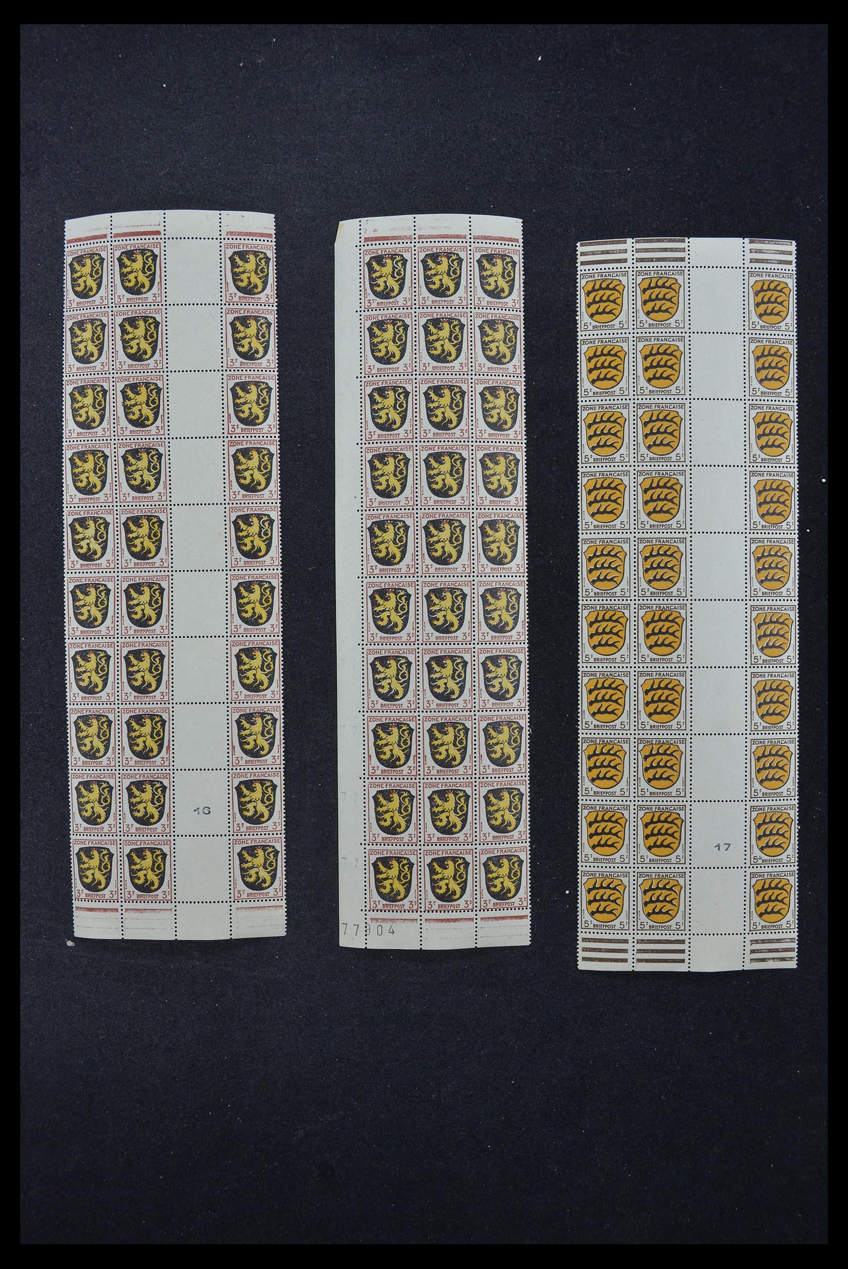 33144 077 - Stamp collection 33144 Germany British-American Zone 1945-1946.