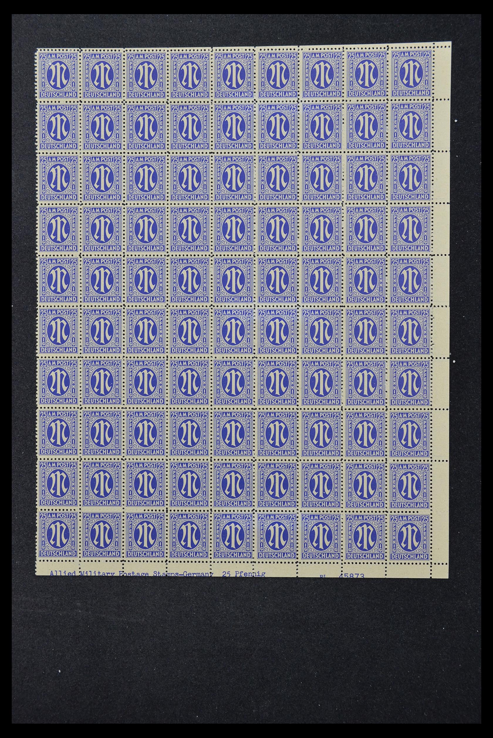 33144 084 - Stamp collection 33144 Germany British-American Zone 1945-1946.