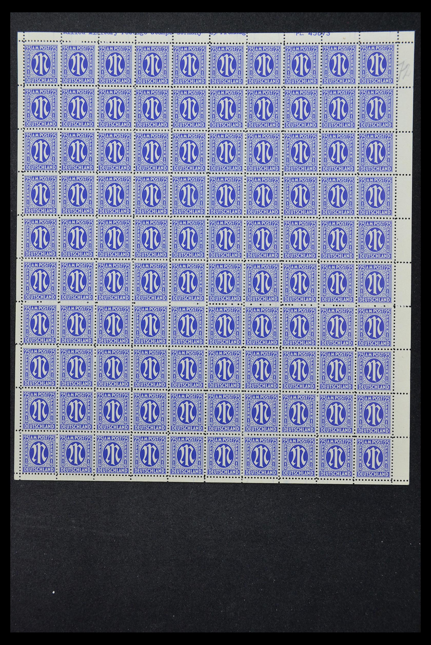 33144 086 - Stamp collection 33144 Germany British-American Zone 1945-1946.