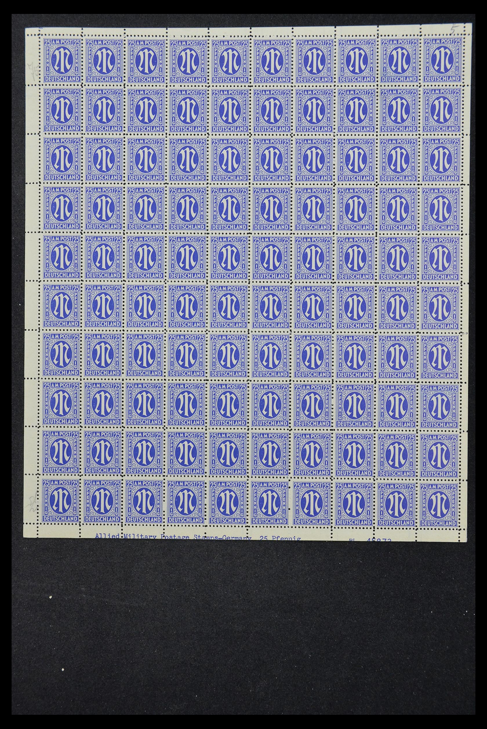 33144 087 - Stamp collection 33144 Germany British-American Zone 1945-1946.
