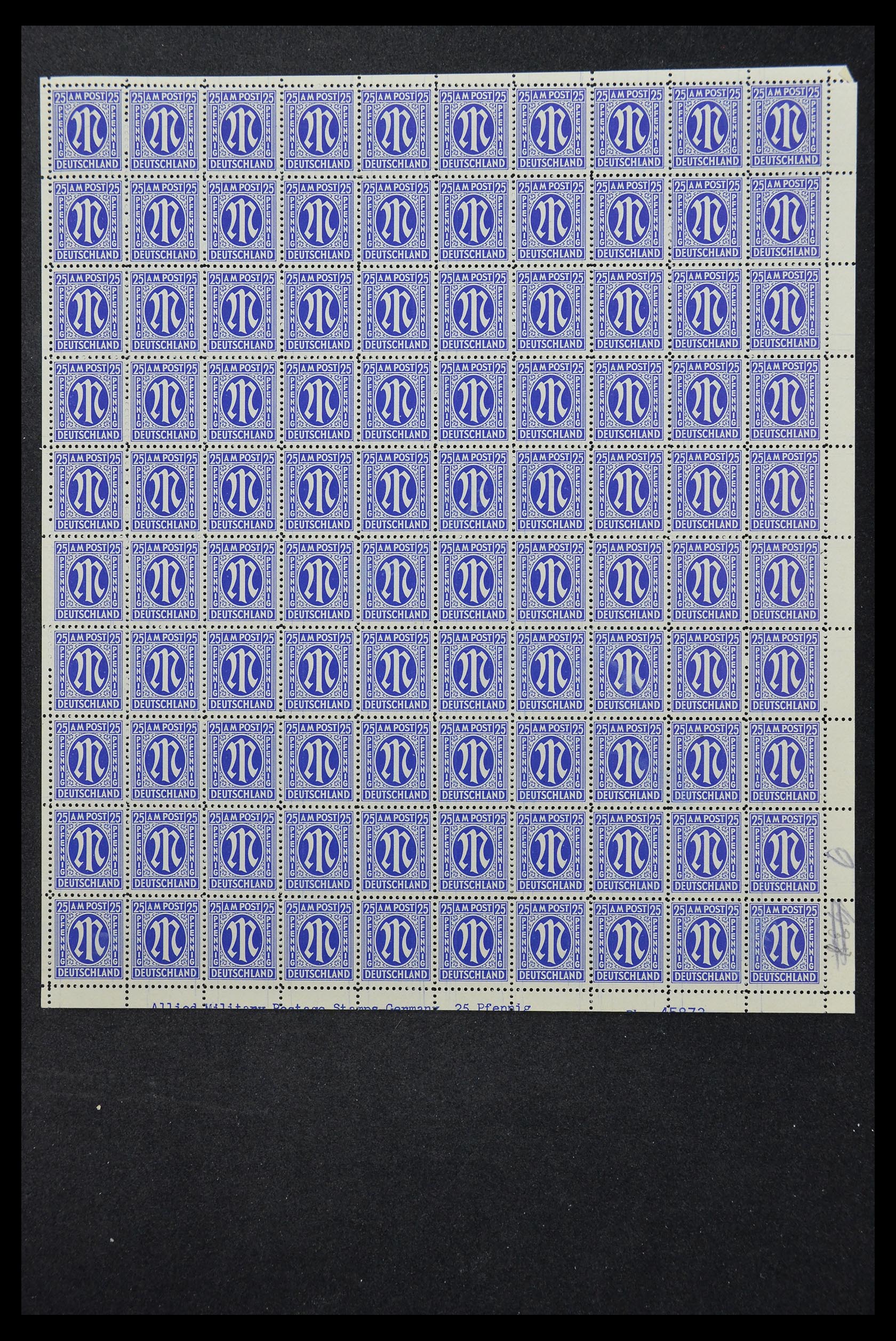 33144 088 - Stamp collection 33144 Germany British-American Zone 1945-1946.