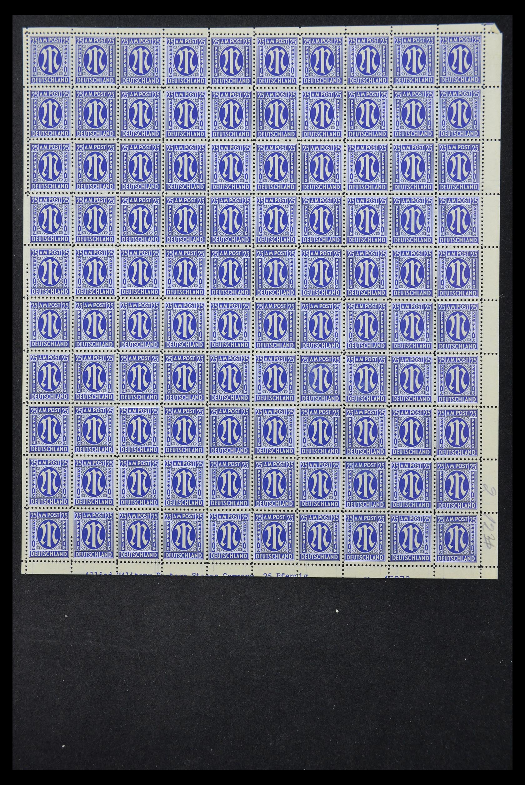 33144 089 - Stamp collection 33144 Germany British-American Zone 1945-1946.