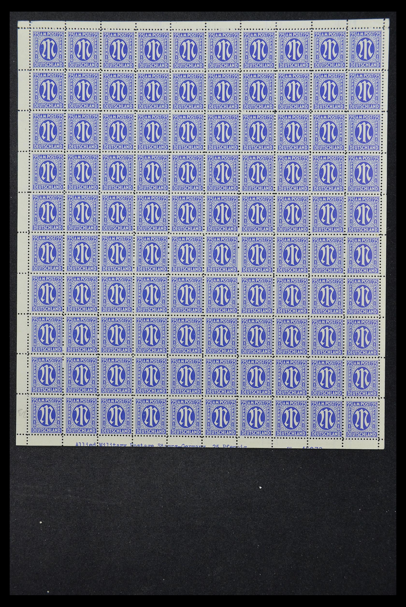 33144 090 - Stamp collection 33144 Germany British-American Zone 1945-1946.