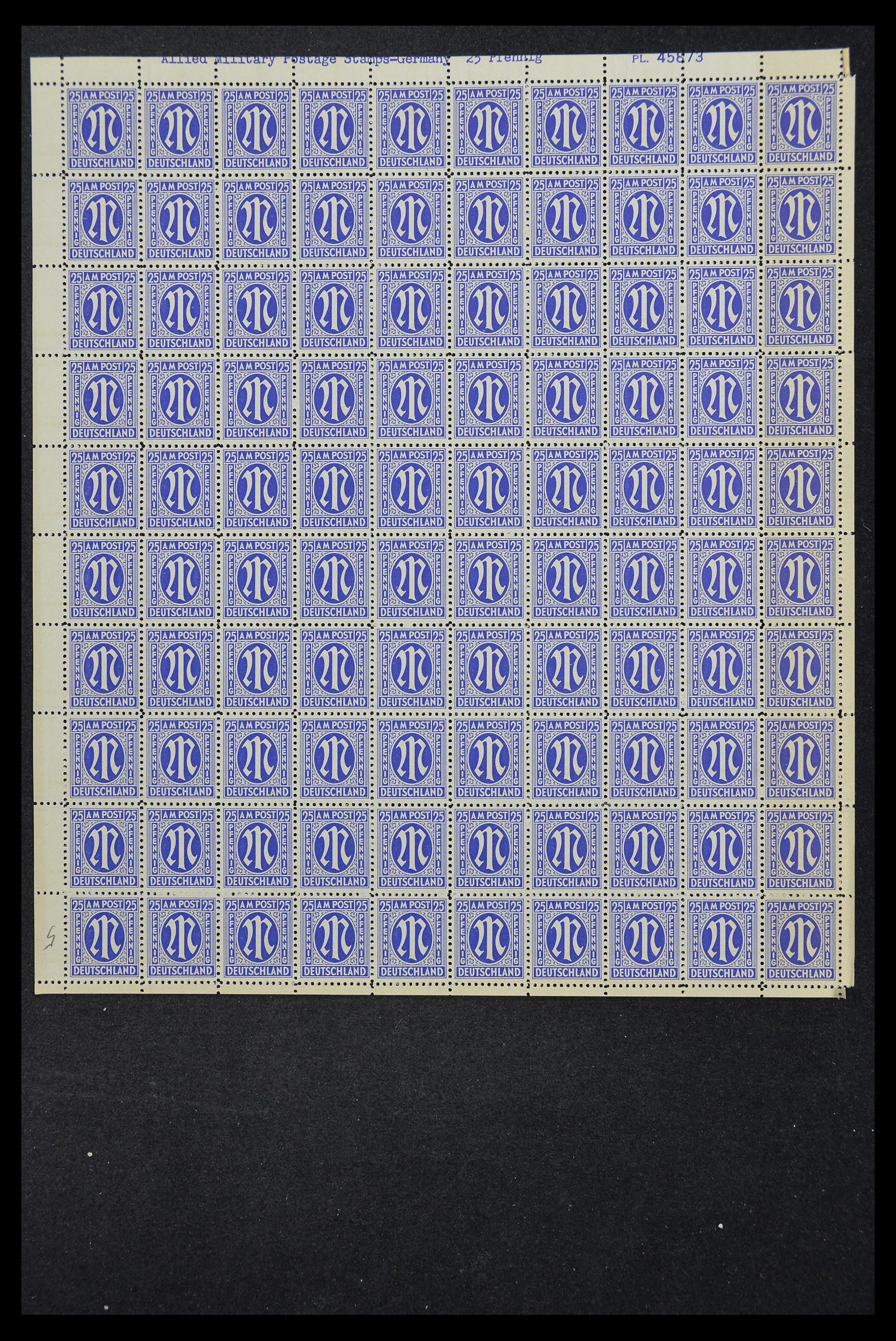 33144 091 - Stamp collection 33144 Germany British-American Zone 1945-1946.