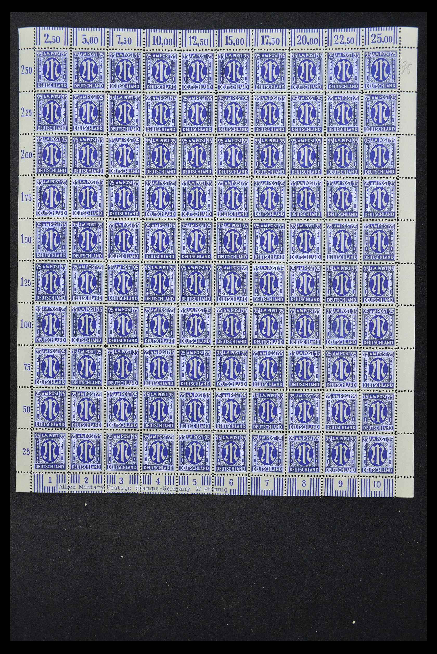 33144 093 - Stamp collection 33144 Germany British-American Zone 1945-1946.