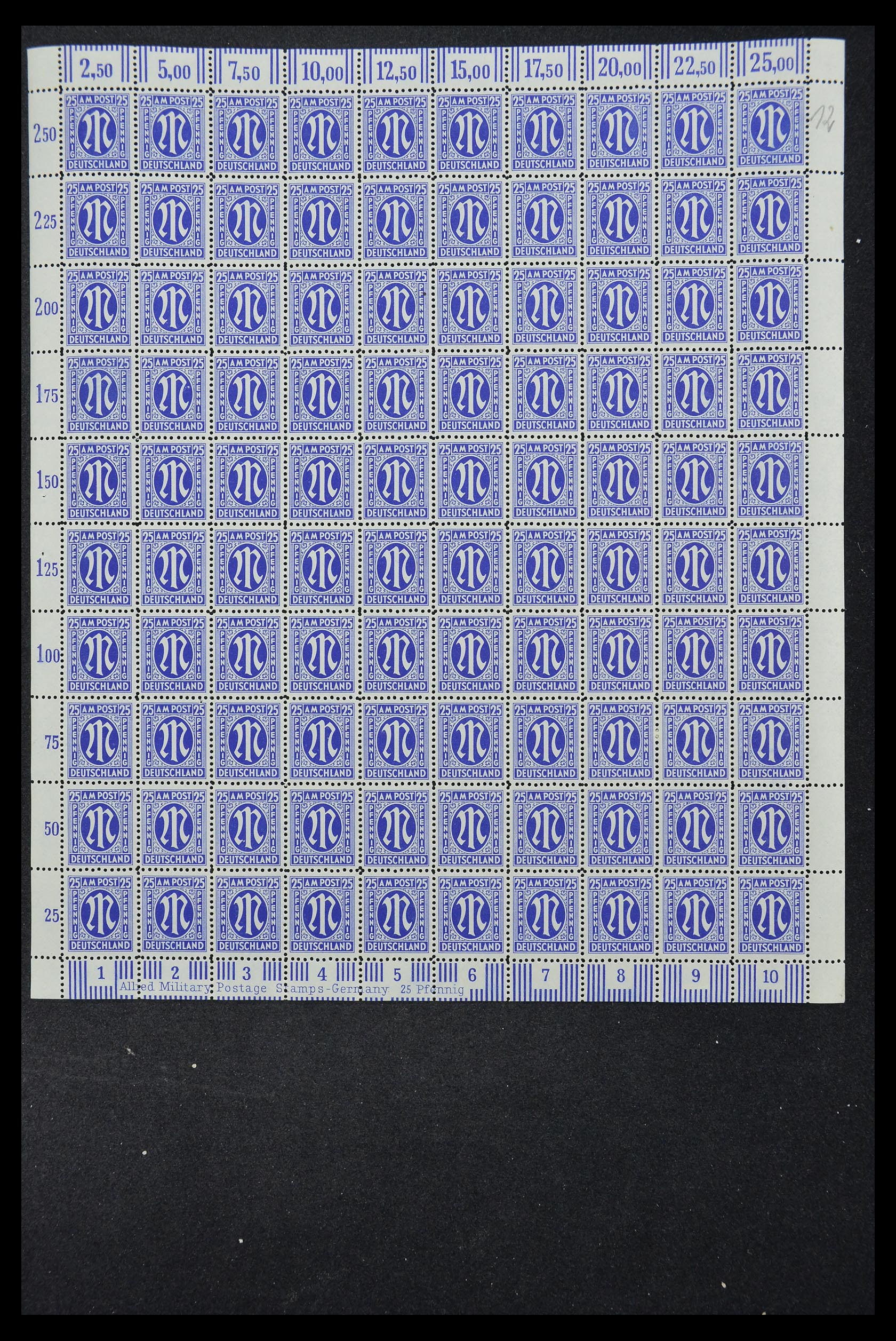 33144 095 - Stamp collection 33144 Germany British-American Zone 1945-1946.