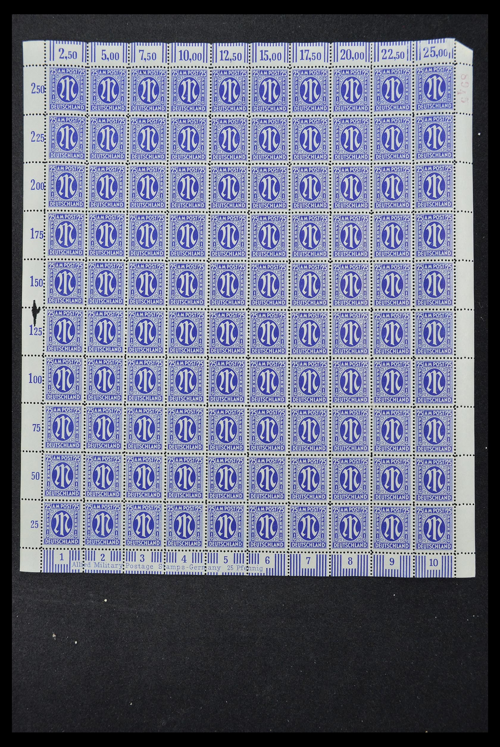 33144 096 - Stamp collection 33144 Germany British-American Zone 1945-1946.