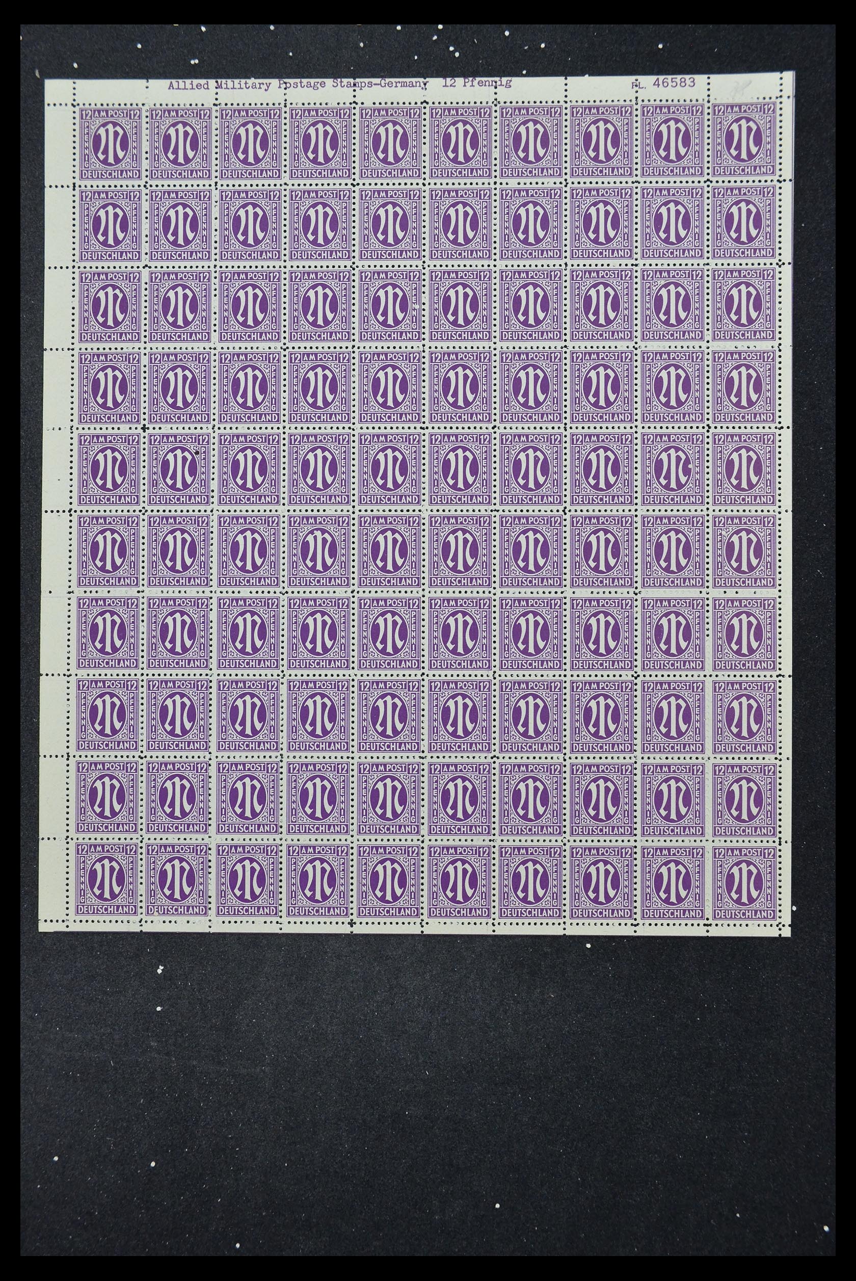 33144 281 - Stamp collection 33144 Germany British-American Zone 1945-1946.