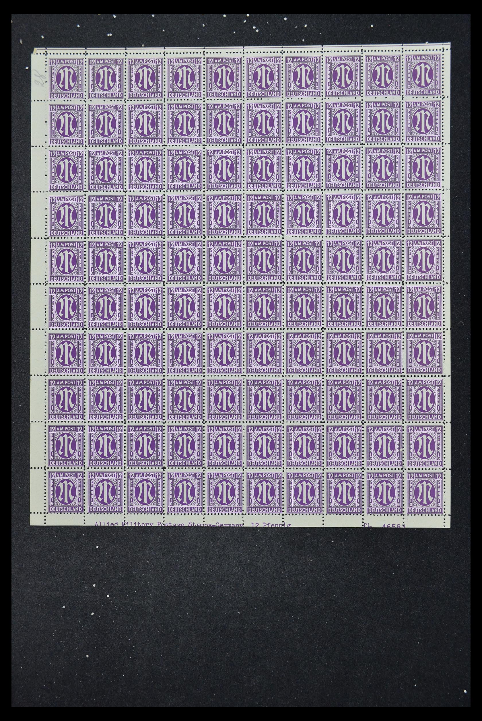 33144 282 - Stamp collection 33144 Germany British-American Zone 1945-1946.