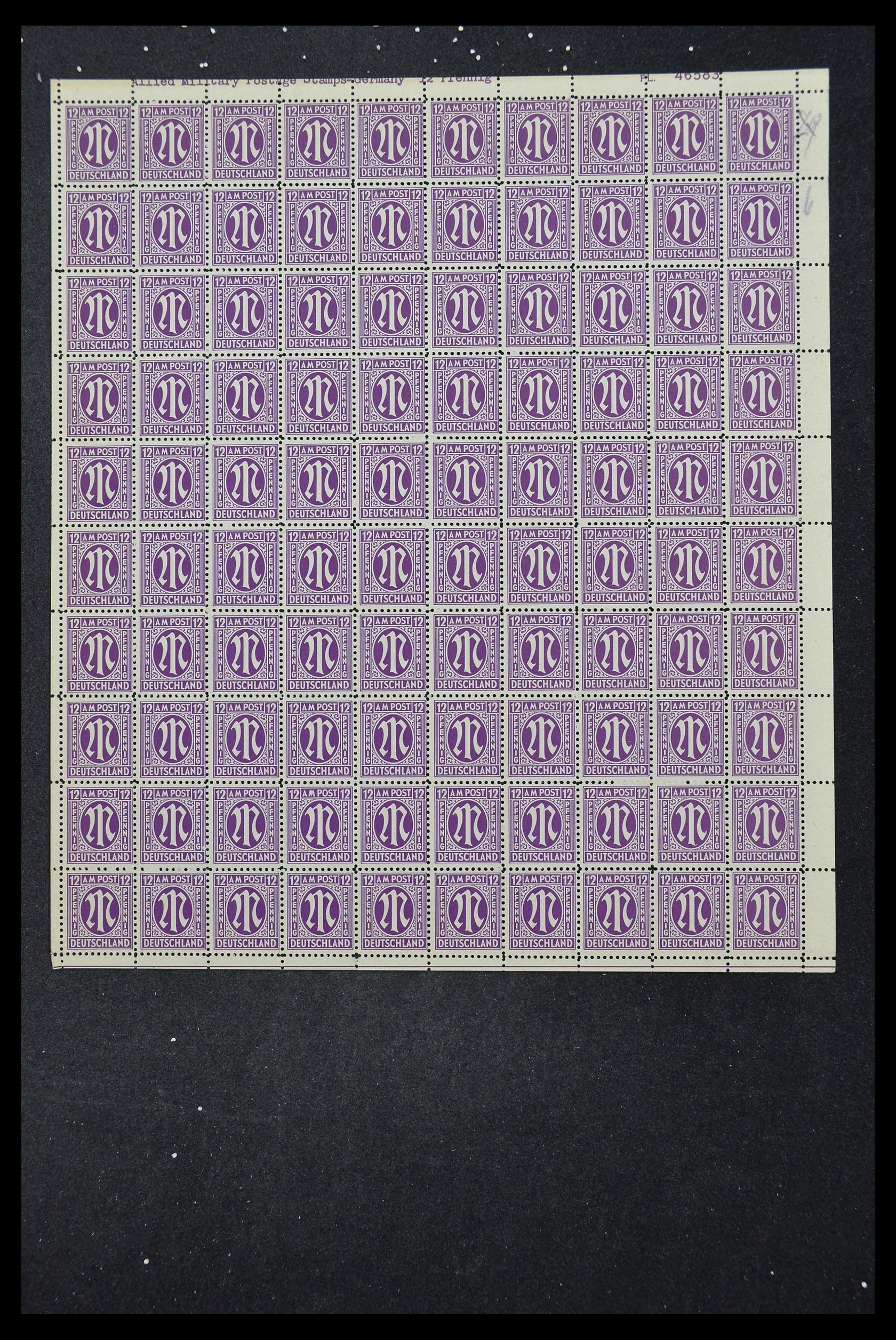 33144 283 - Stamp collection 33144 Germany British-American Zone 1945-1946.