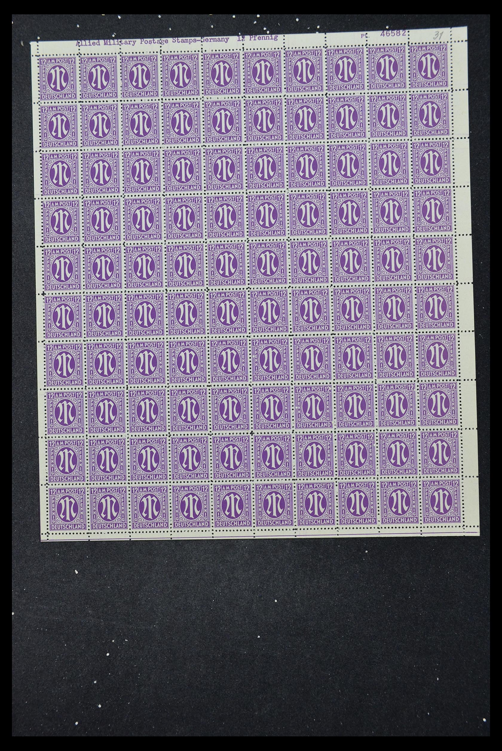 33144 286 - Stamp collection 33144 Germany British-American Zone 1945-1946.