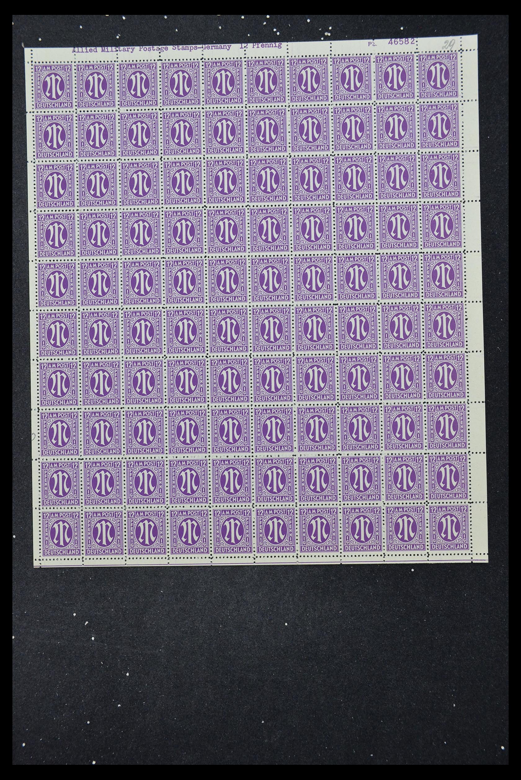 33144 287 - Stamp collection 33144 Germany British-American Zone 1945-1946.