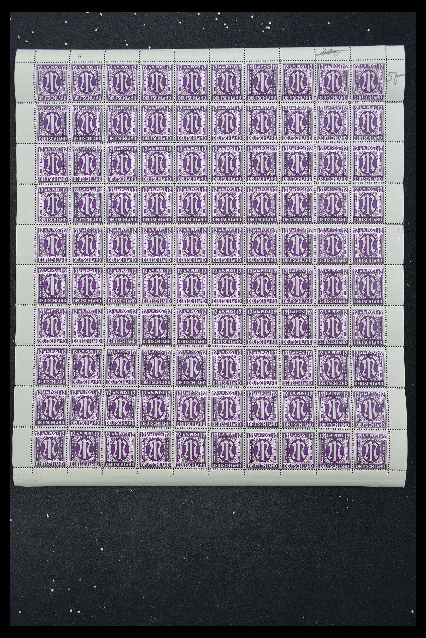33144 288 - Stamp collection 33144 Germany British-American Zone 1945-1946.