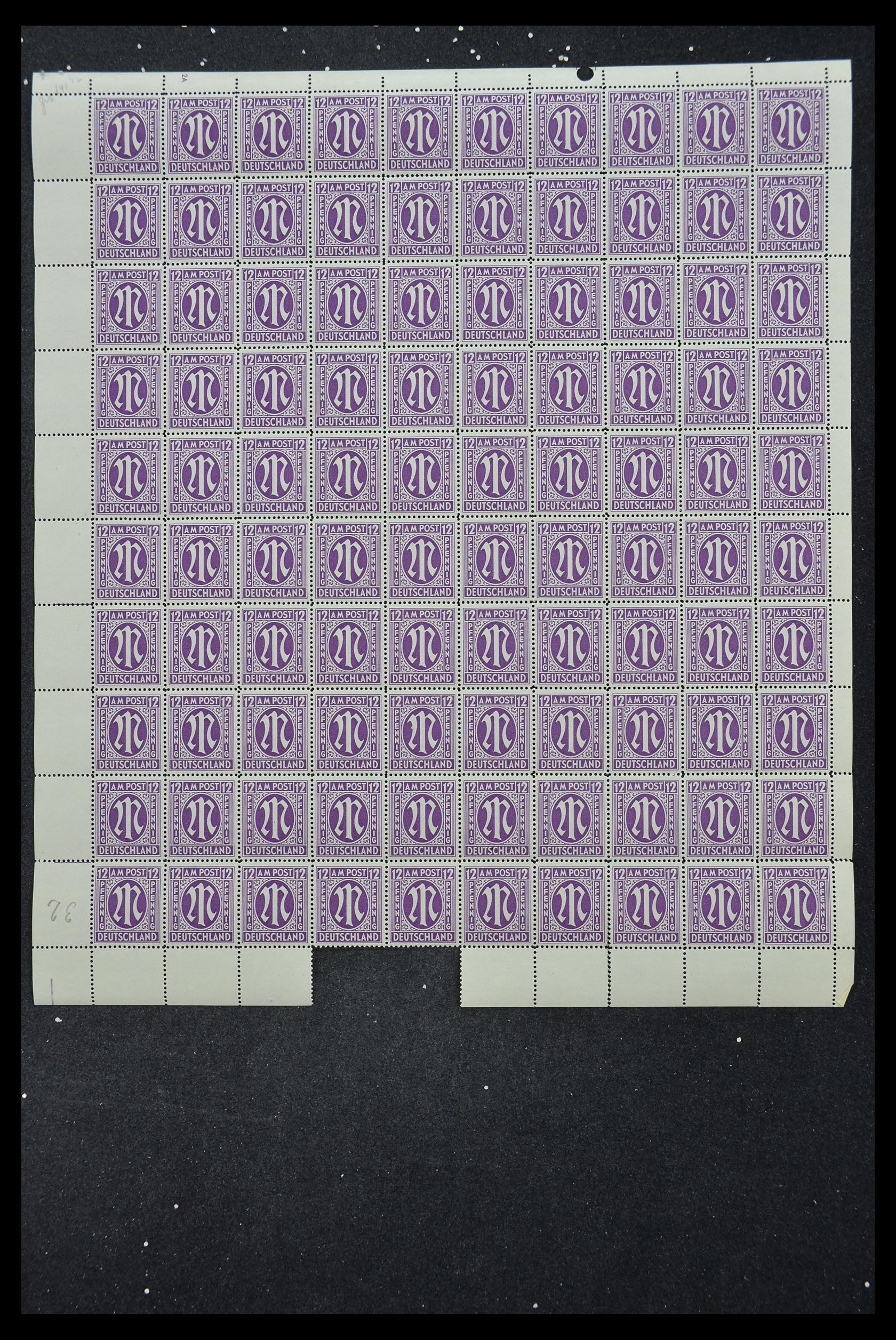 33144 290 - Stamp collection 33144 Germany British-American Zone 1945-1946.