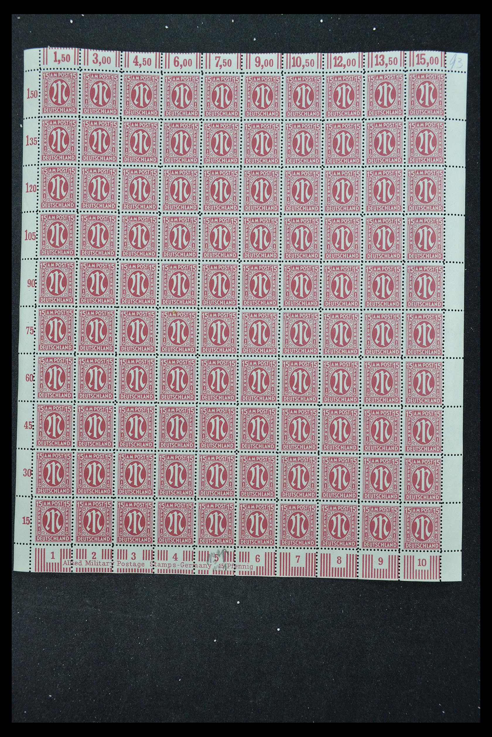 33144 304 - Stamp collection 33144 Germany British-American Zone 1945-1946.