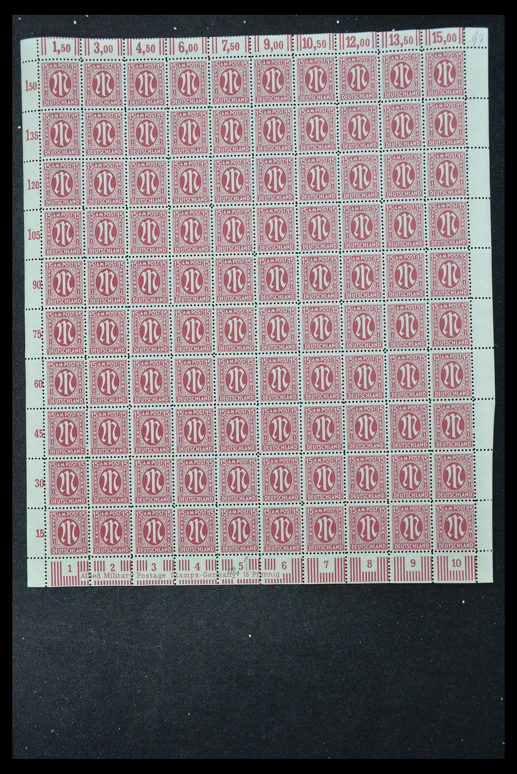 33144 305 - Stamp collection 33144 Germany British-American Zone 1945-1946.