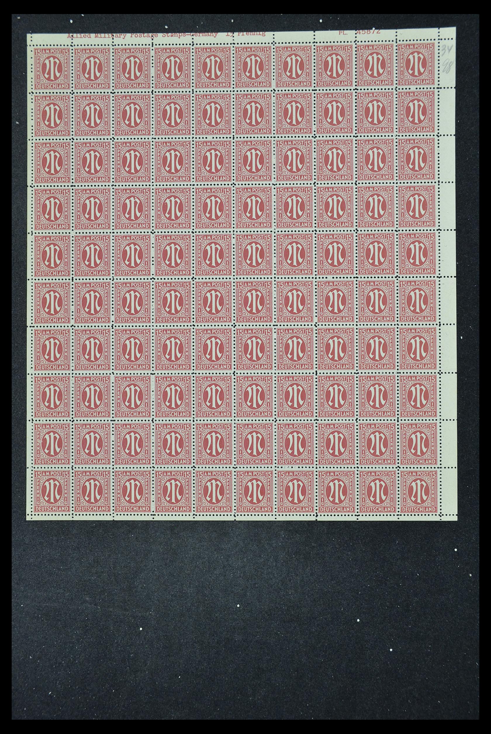 33144 306 - Stamp collection 33144 Germany British-American Zone 1945-1946.