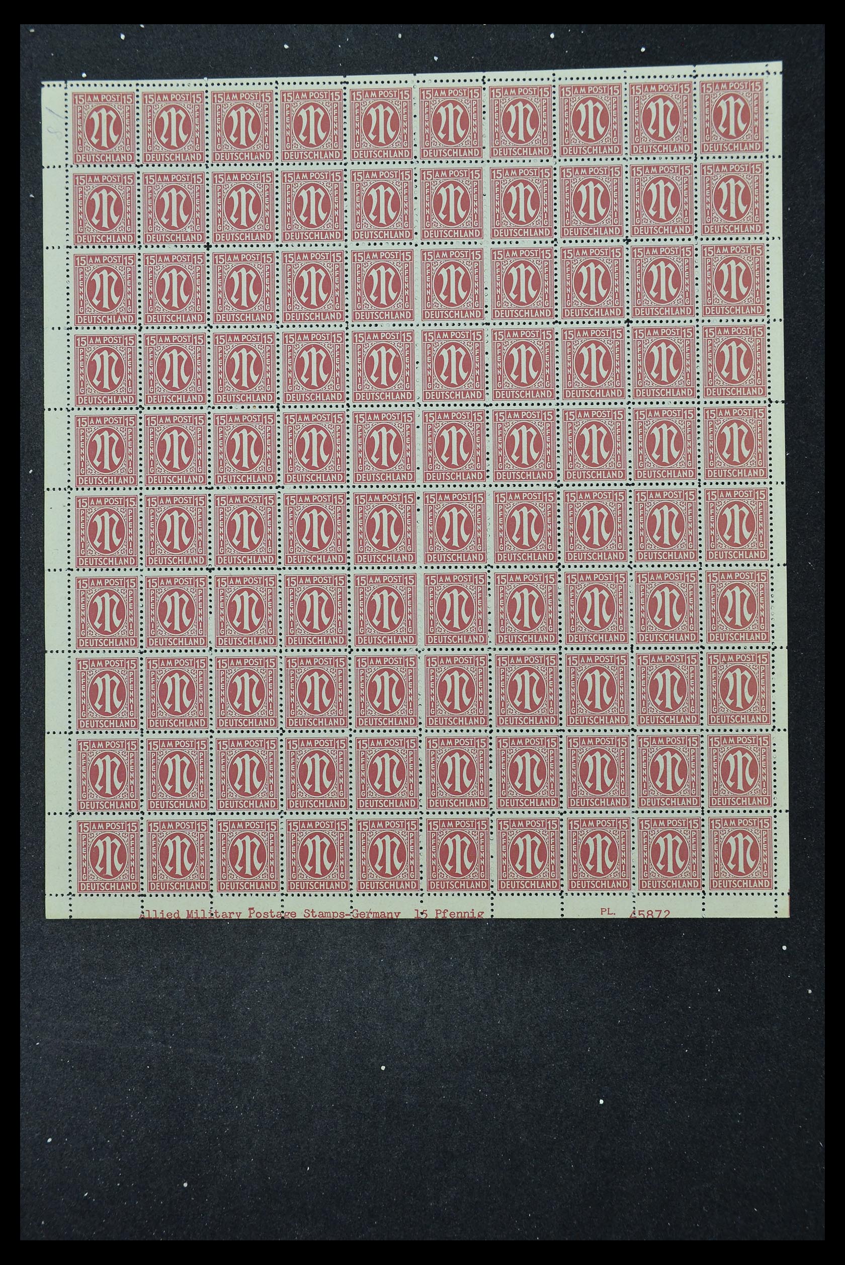 33144 307 - Stamp collection 33144 Germany British-American Zone 1945-1946.
