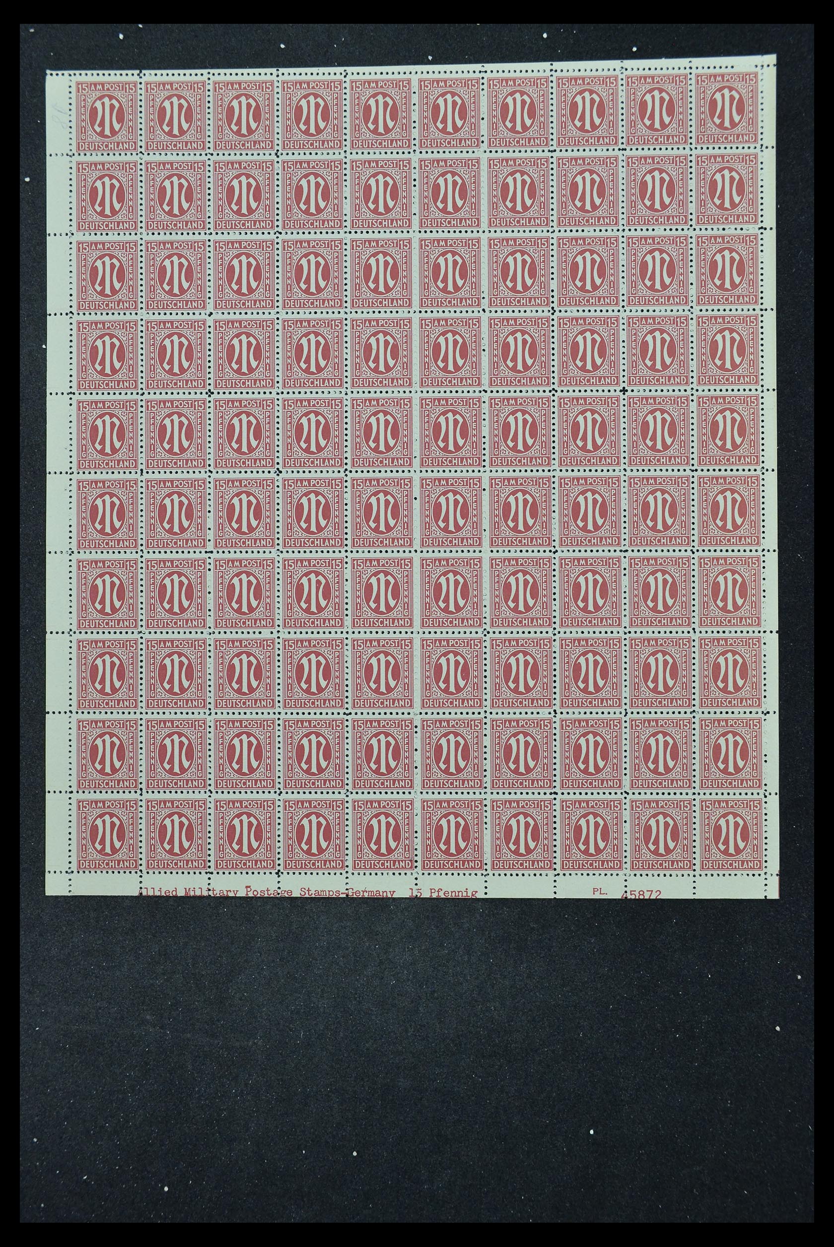 33144 308 - Stamp collection 33144 Germany British-American Zone 1945-1946.