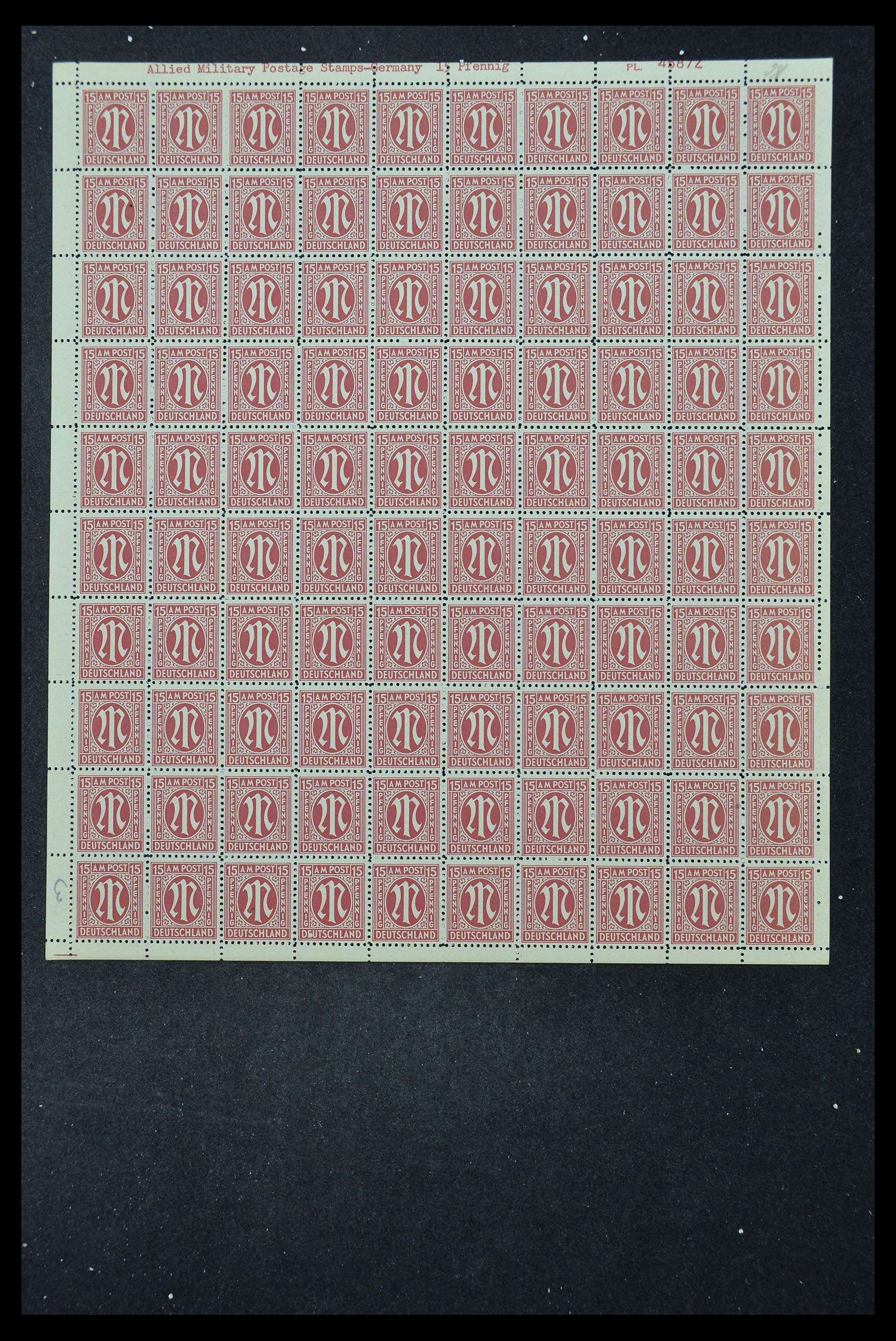33144 309 - Stamp collection 33144 Germany British-American Zone 1945-1946.