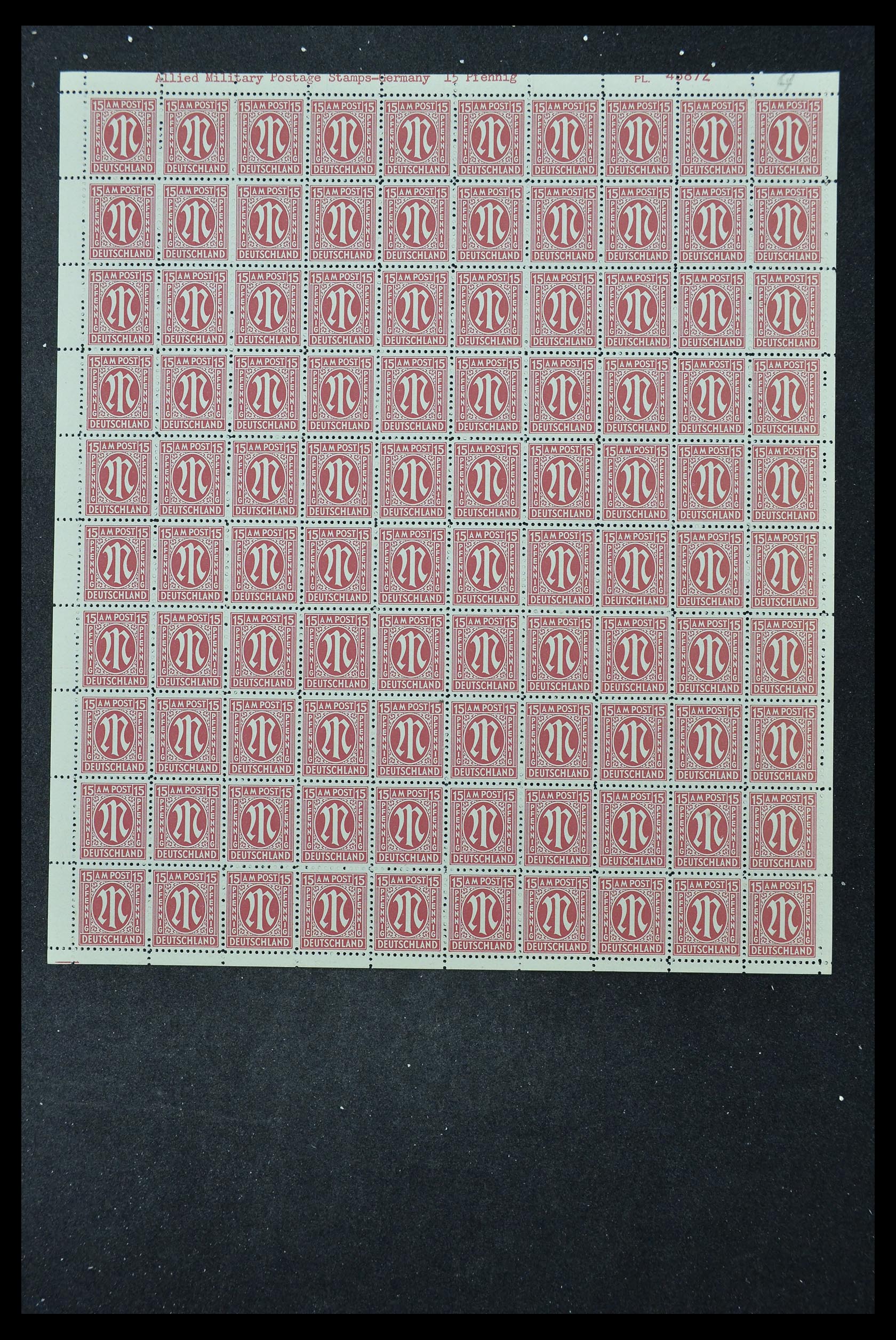 33144 310 - Stamp collection 33144 Germany British-American Zone 1945-1946.