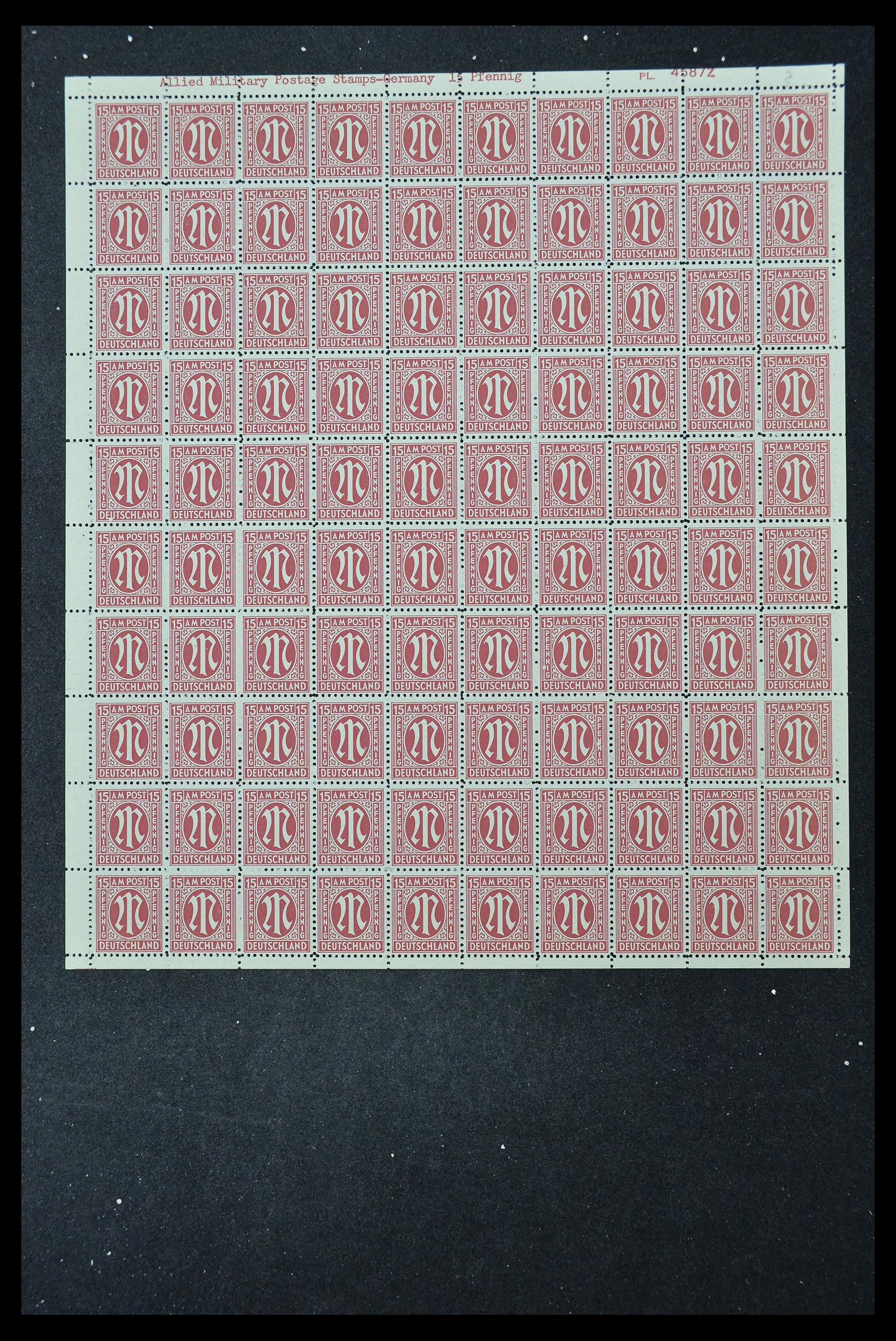 33144 311 - Stamp collection 33144 Germany British-American Zone 1945-1946.