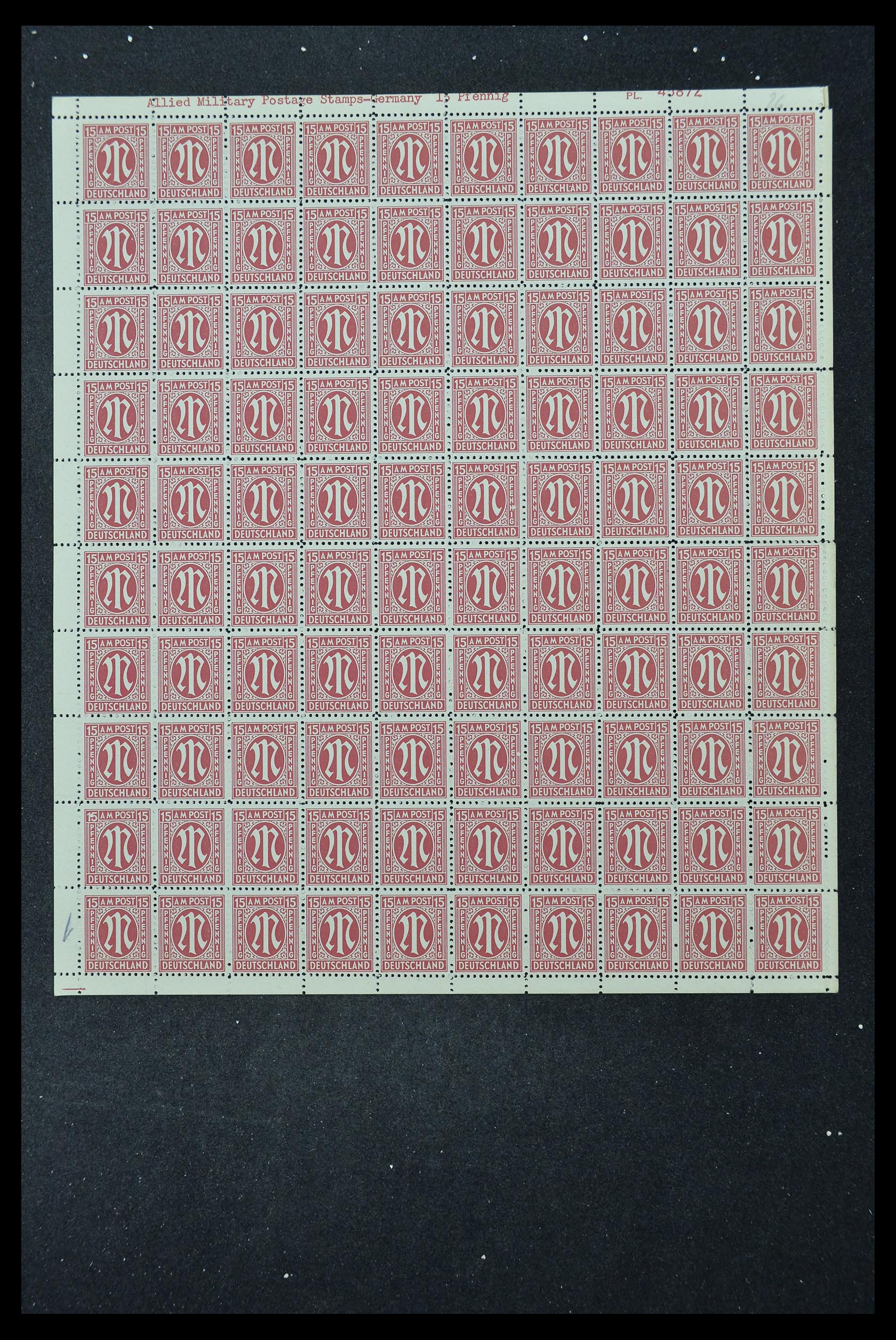33144 312 - Stamp collection 33144 Germany British-American Zone 1945-1946.