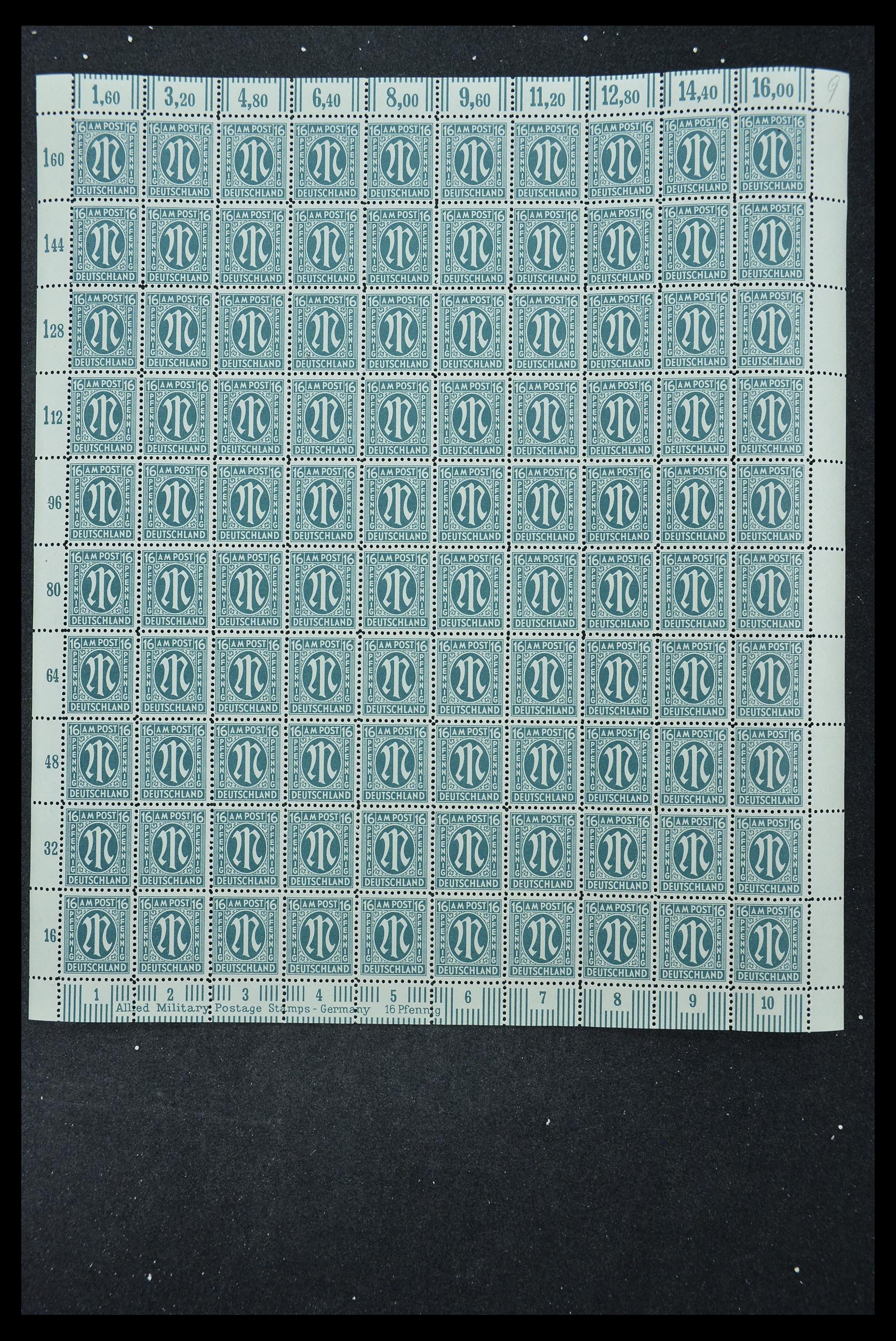 33144 316 - Stamp collection 33144 Germany British-American Zone 1945-1946.