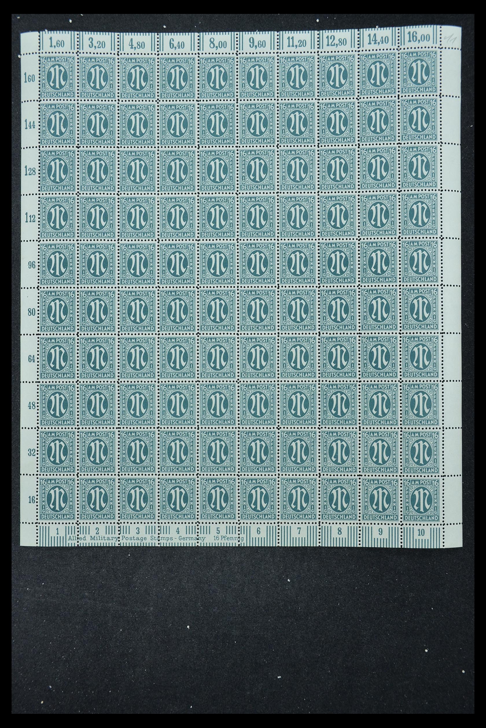 33144 318 - Stamp collection 33144 Germany British-American Zone 1945-1946.