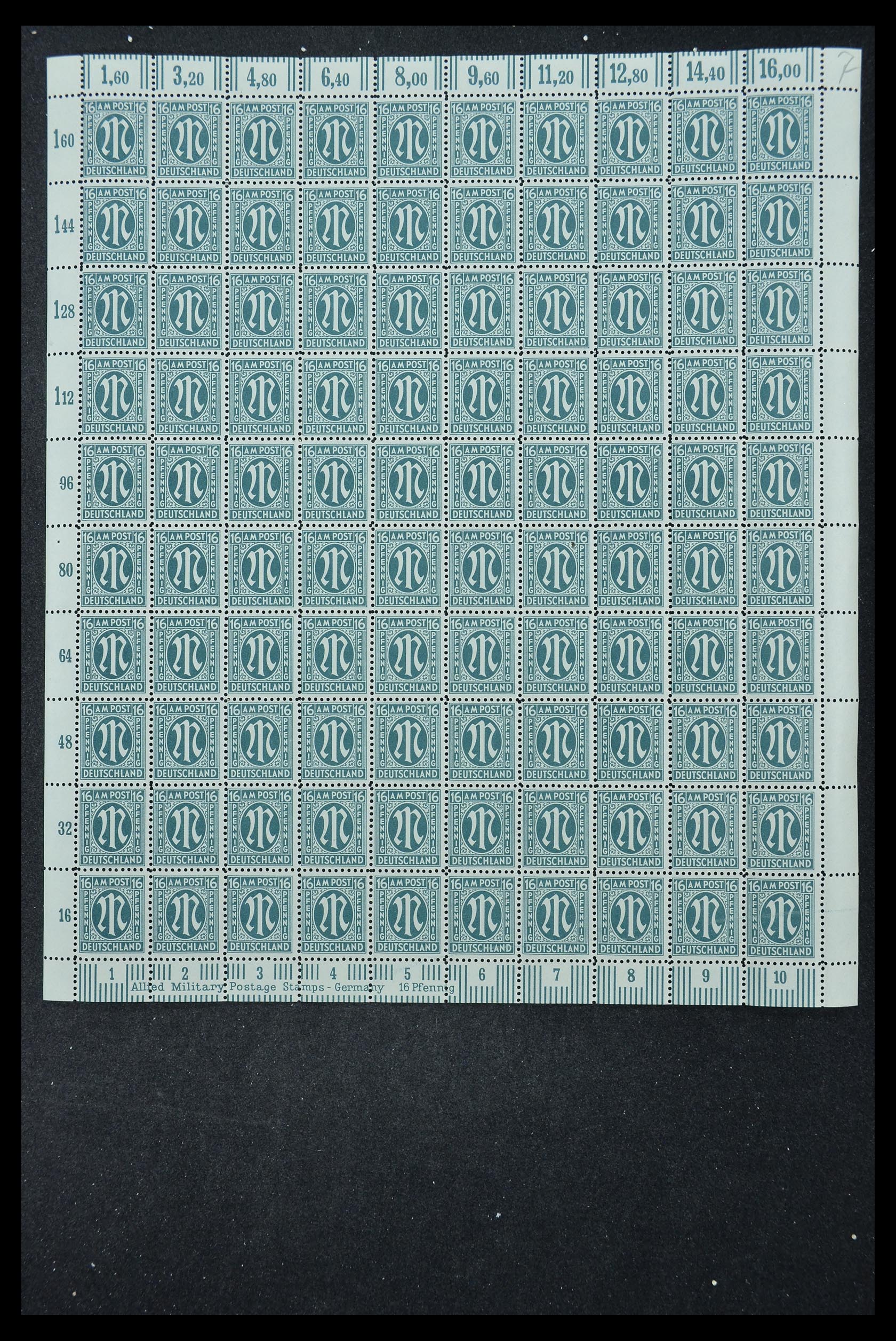 33144 320 - Stamp collection 33144 Germany British-American Zone 1945-1946.