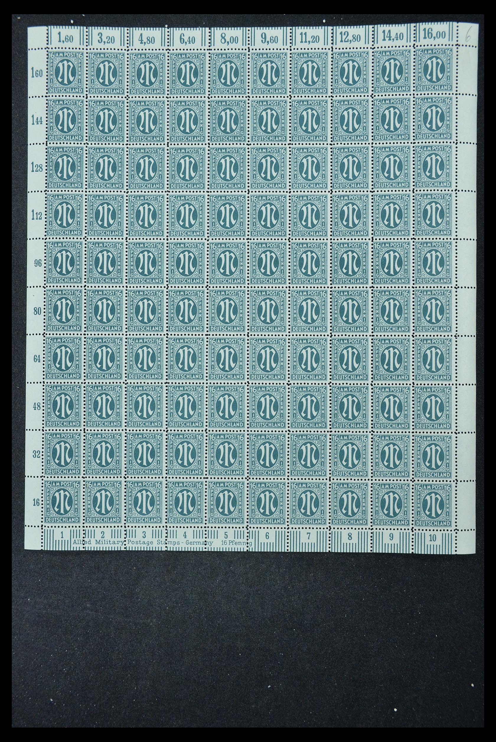 33144 321 - Stamp collection 33144 Germany British-American Zone 1945-1946.