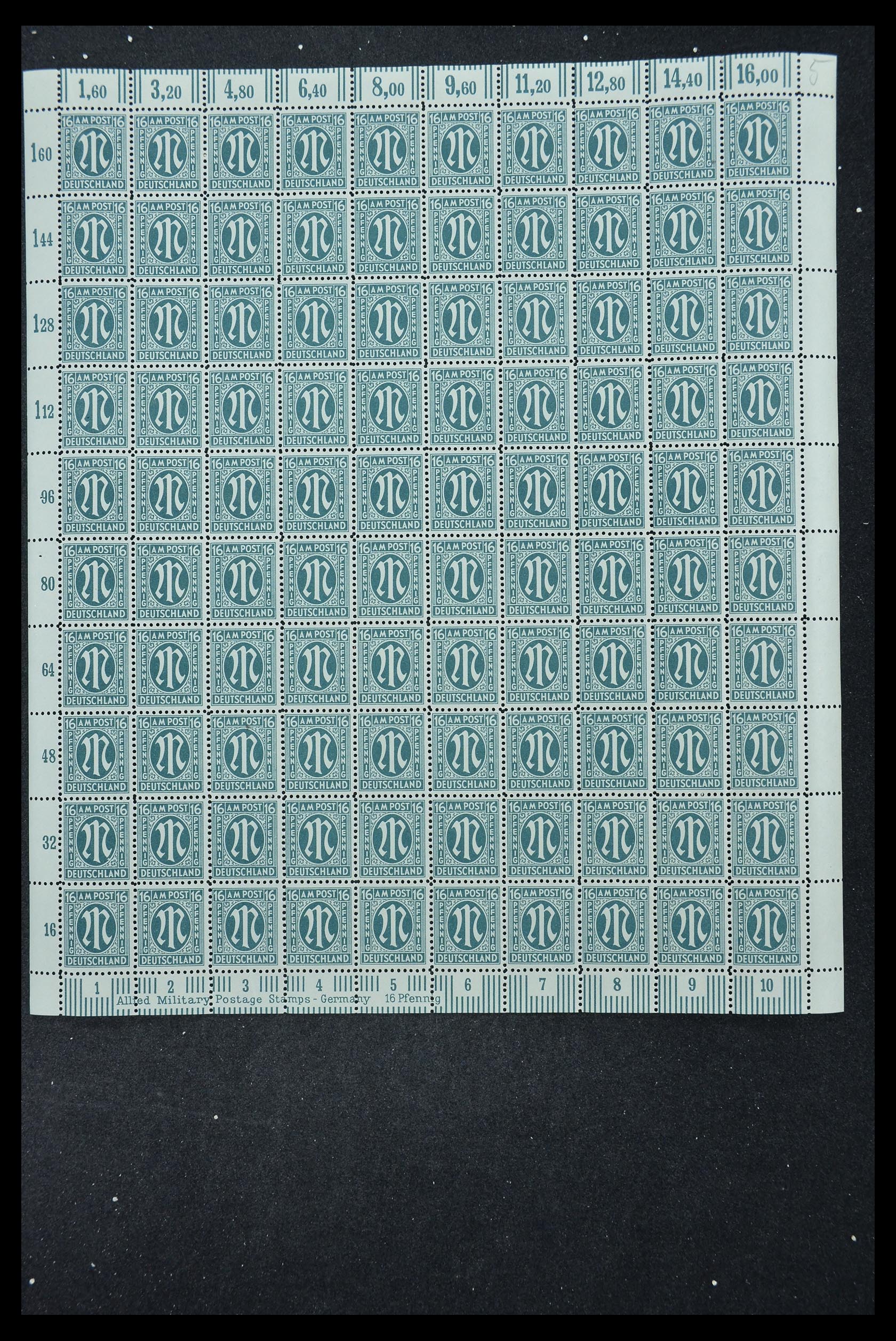 33144 322 - Stamp collection 33144 Germany British-American Zone 1945-1946.