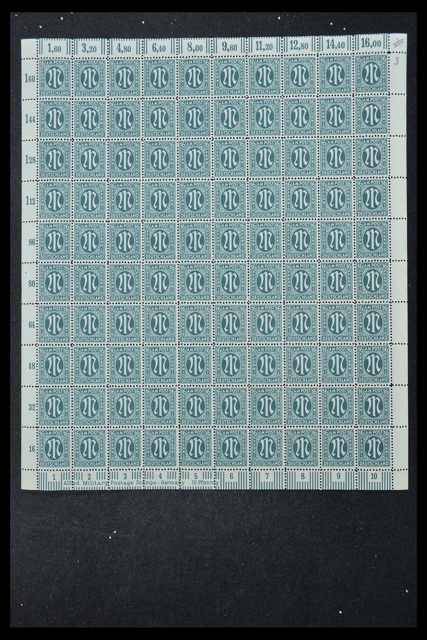 33144 323 - Stamp collection 33144 Germany British-American Zone 1945-1946.