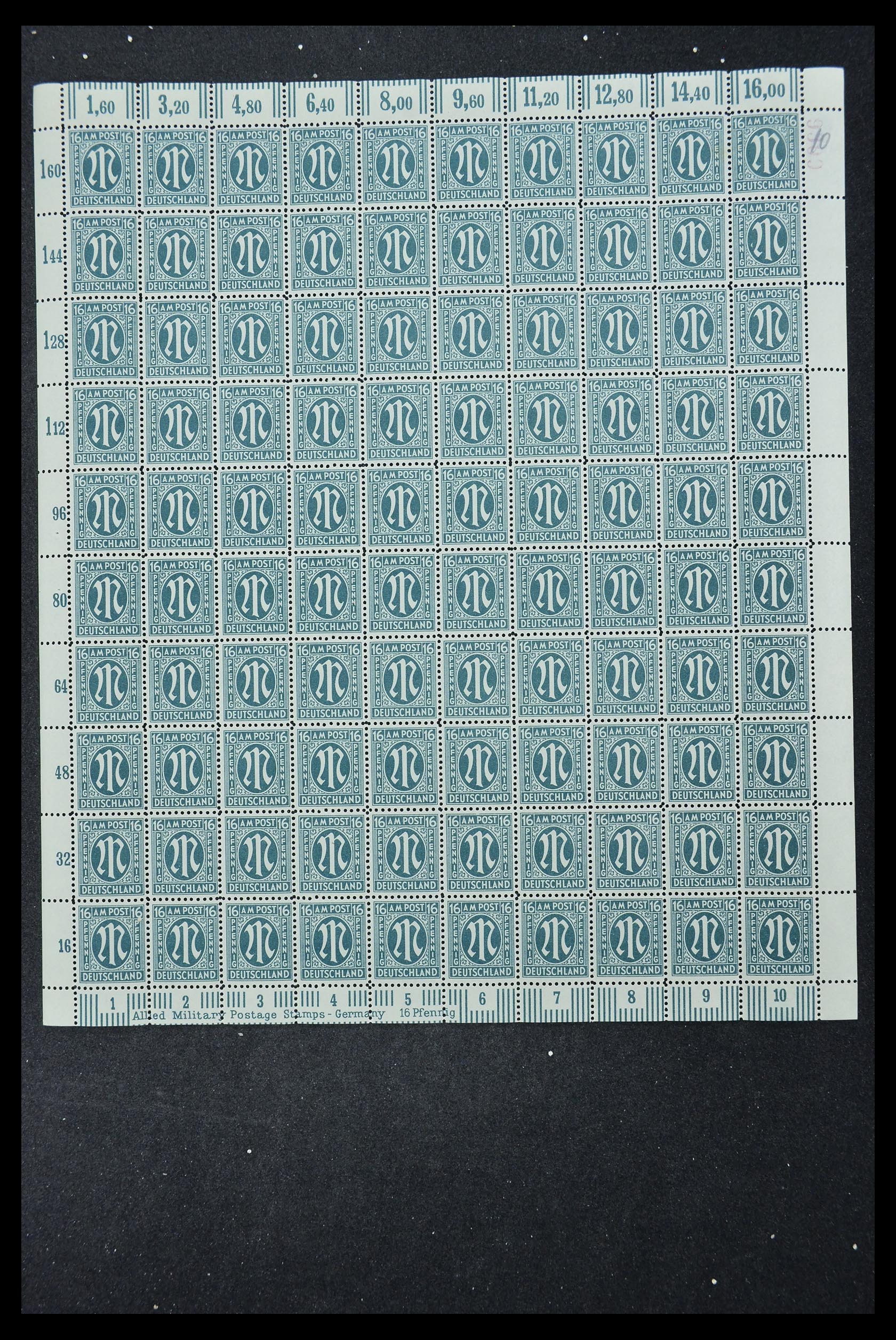 33144 325 - Stamp collection 33144 Germany British-American Zone 1945-1946.