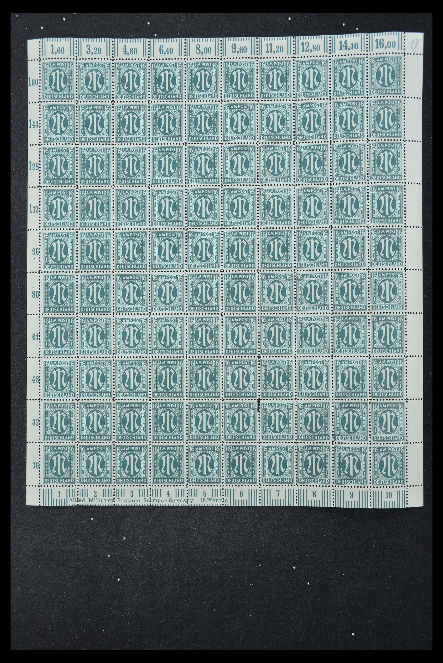 33144 327 - Stamp collection 33144 Germany British-American Zone 1945-1946.