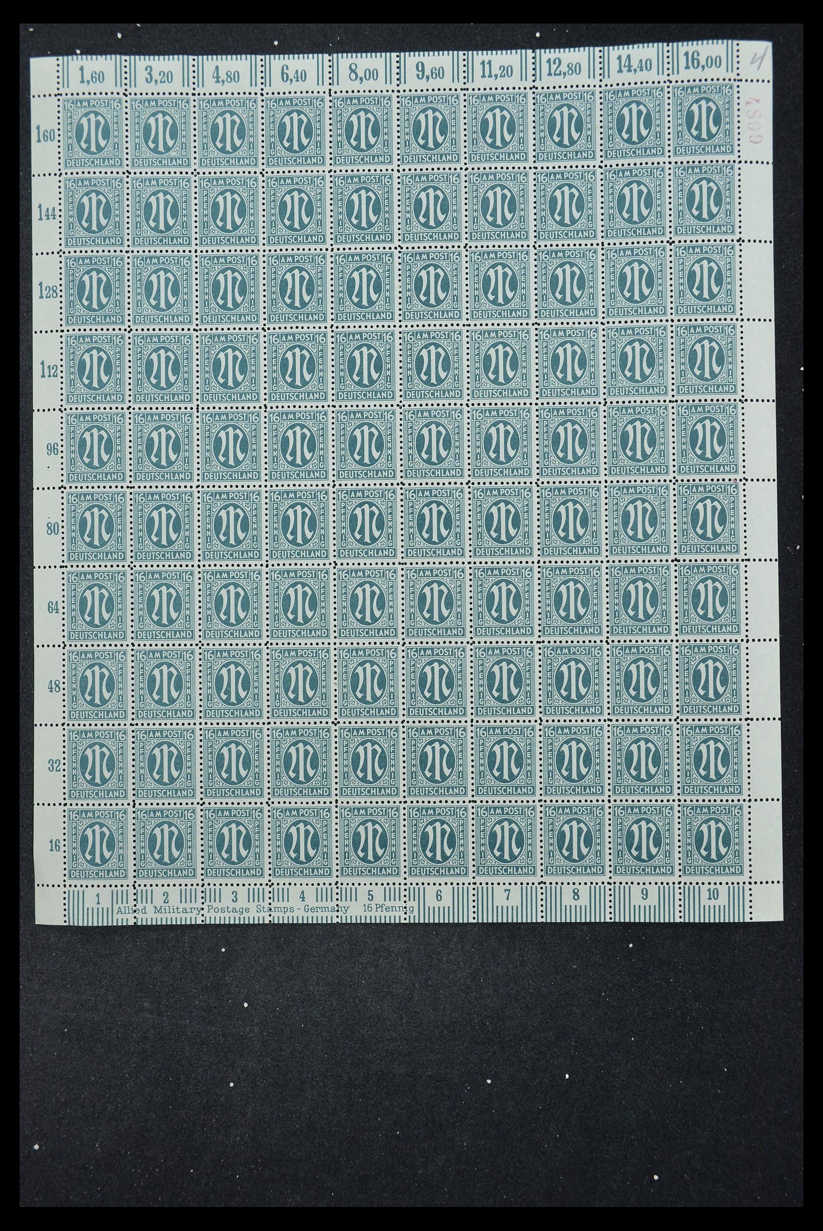 33144 328 - Stamp collection 33144 Germany British-American Zone 1945-1946.