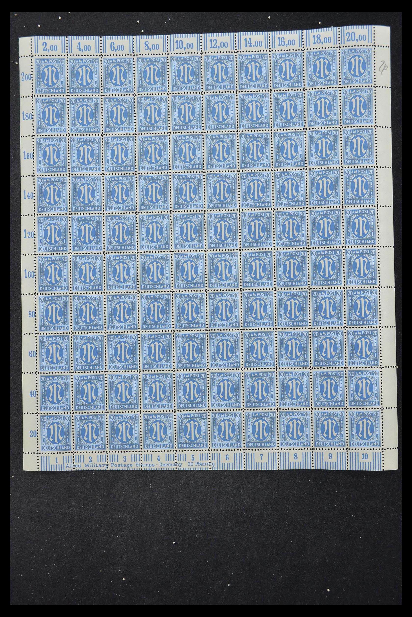 33144 331 - Stamp collection 33144 Germany British-American Zone 1945-1946.