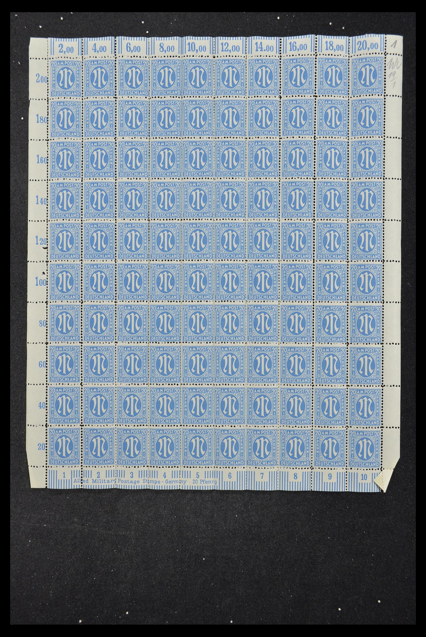33144 333 - Stamp collection 33144 Germany British-American Zone 1945-1946.