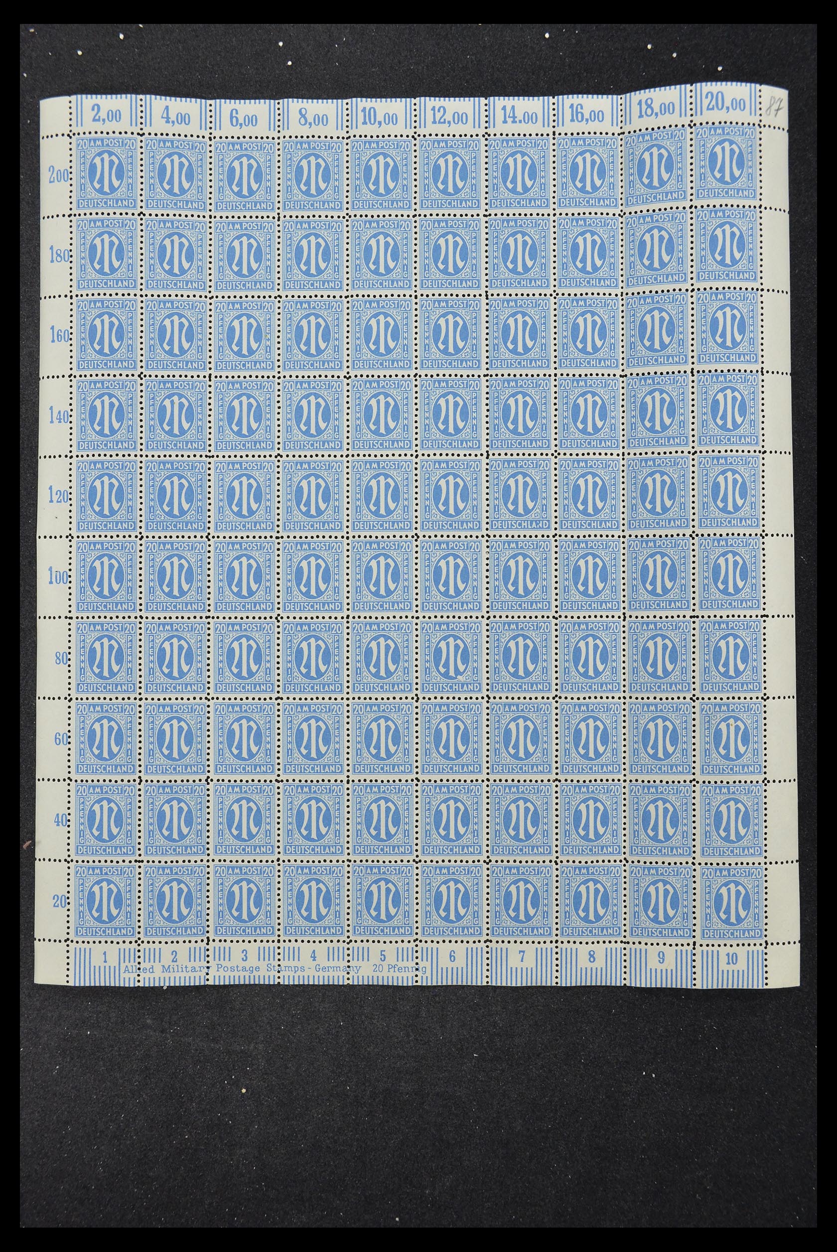 33144 335 - Stamp collection 33144 Germany British-American Zone 1945-1946.