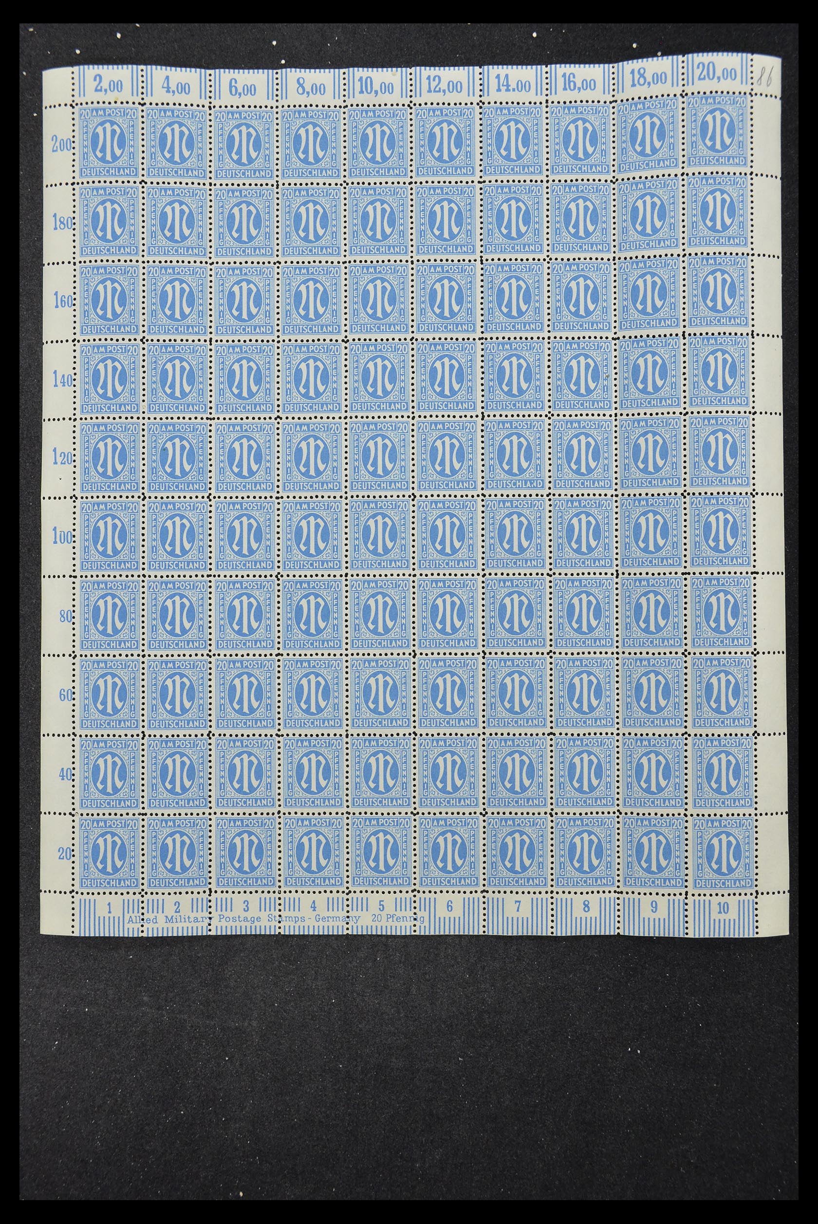 33144 336 - Stamp collection 33144 Germany British-American Zone 1945-1946.